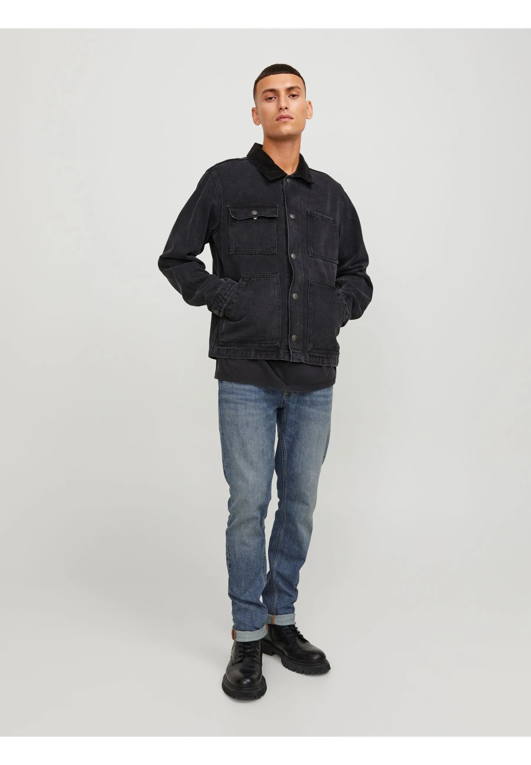 JJIGLENN JJCOLE - Jeans slim fit