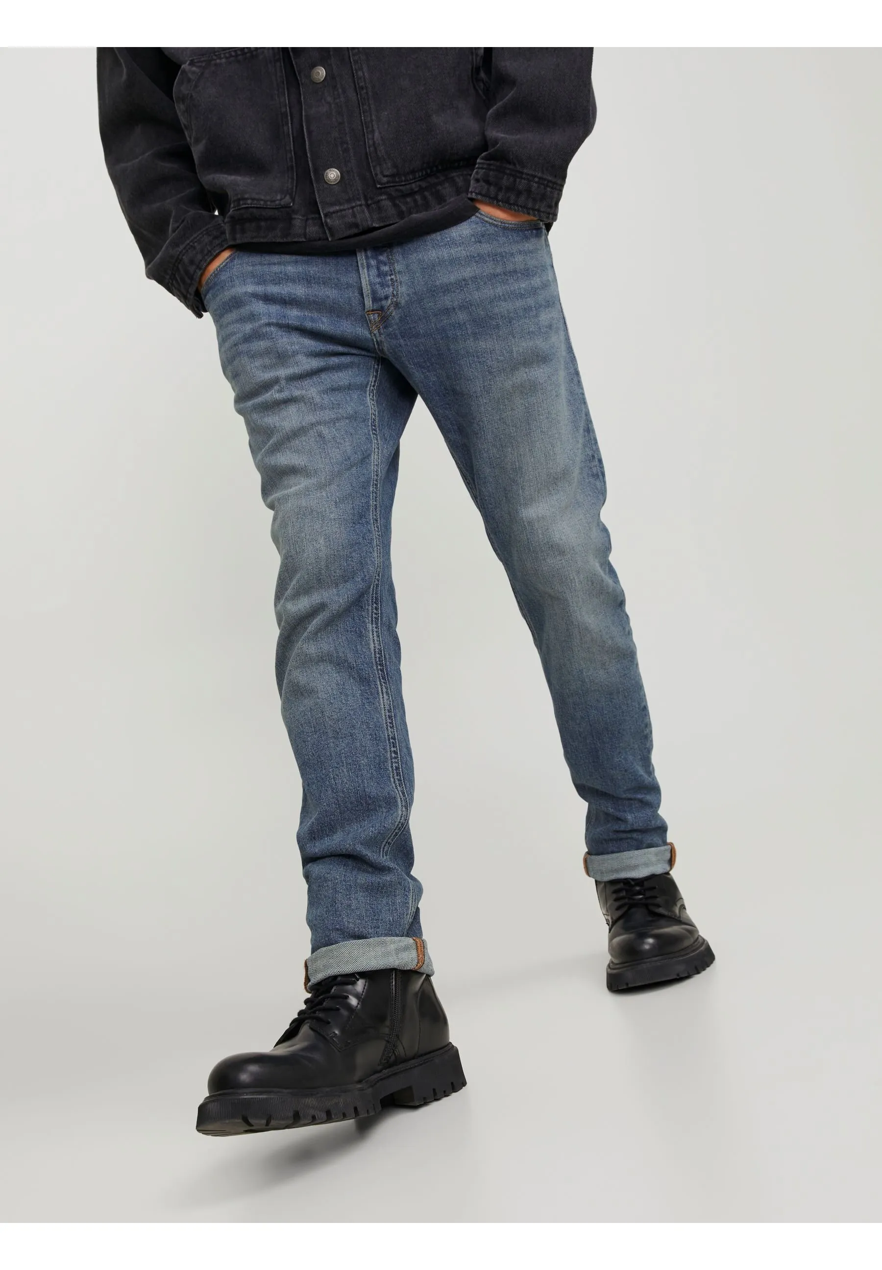 JJIGLENN JJCOLE - Jeans slim fit