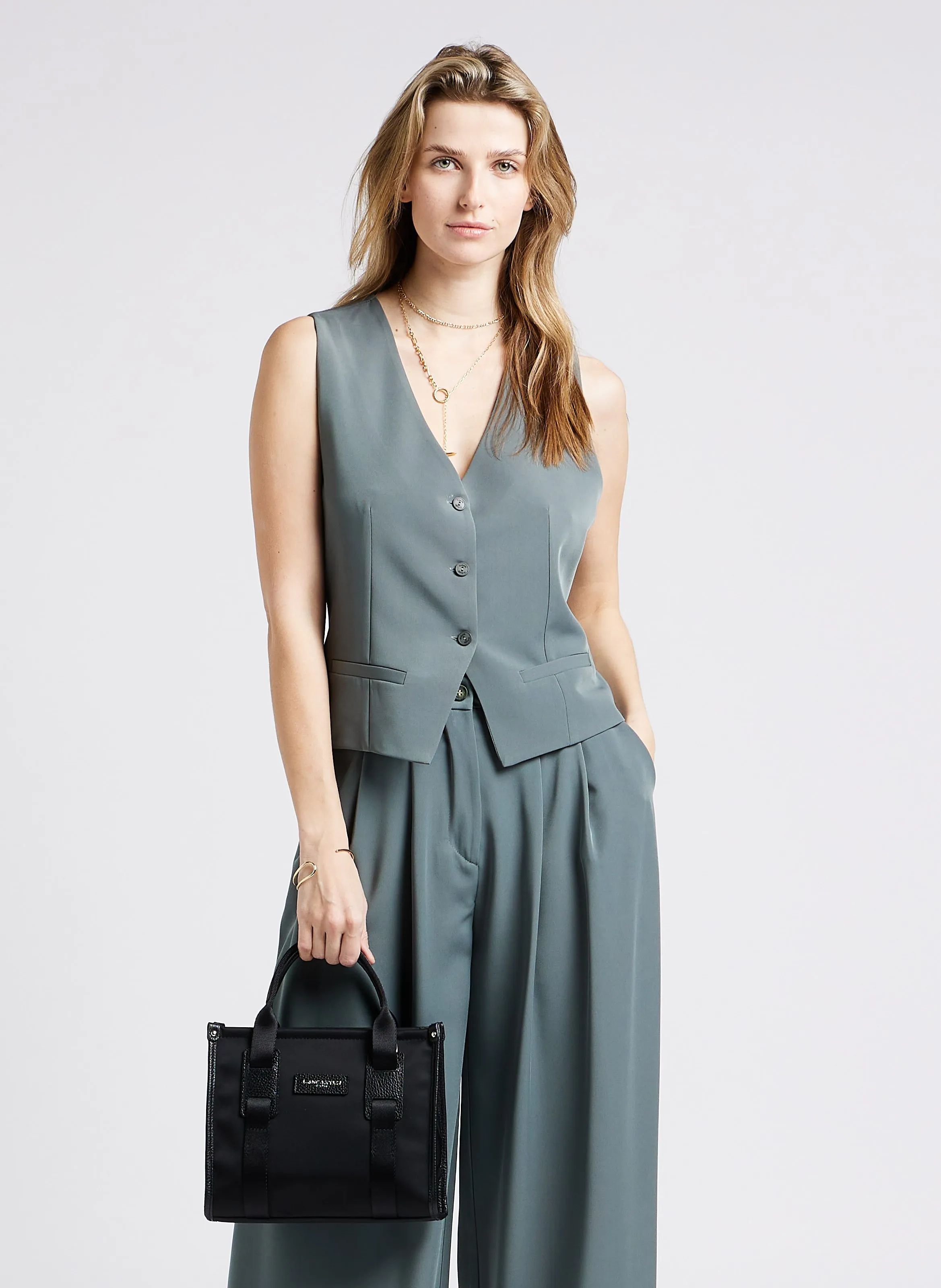  LANCASTER PARIS   BASIC FACULTY - Borsa a mano in nylon | Nero