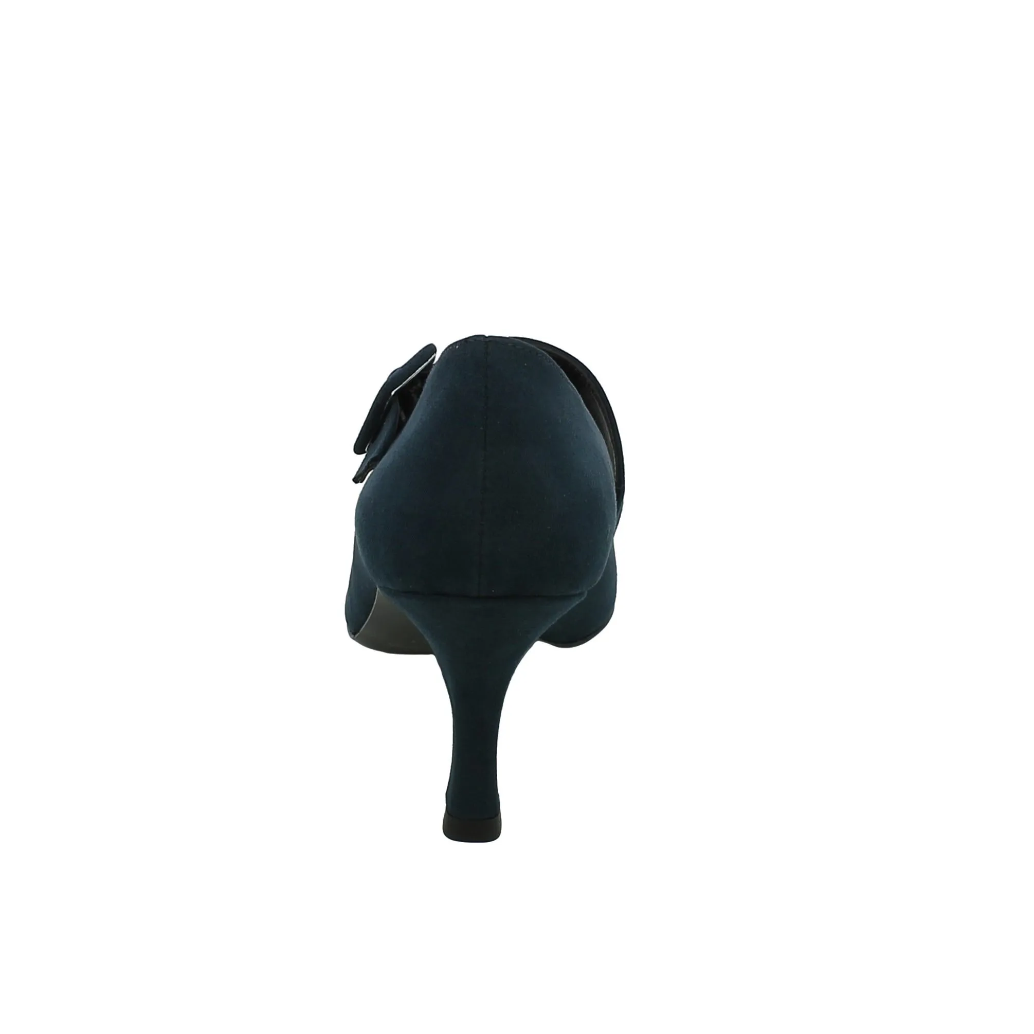 L'Angolo  Décolleté Donna in Camoscio Blu con Tacco 8 cm 