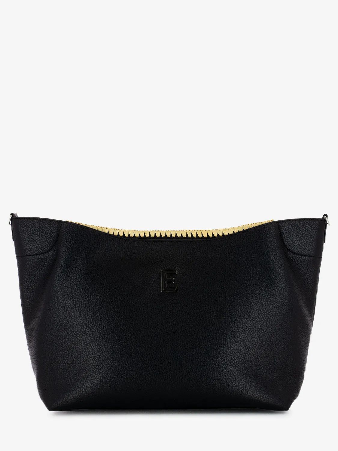 Large tote Rachele interlacing black