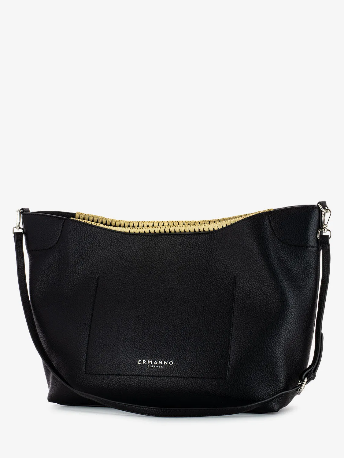 Large tote Rachele interlacing black