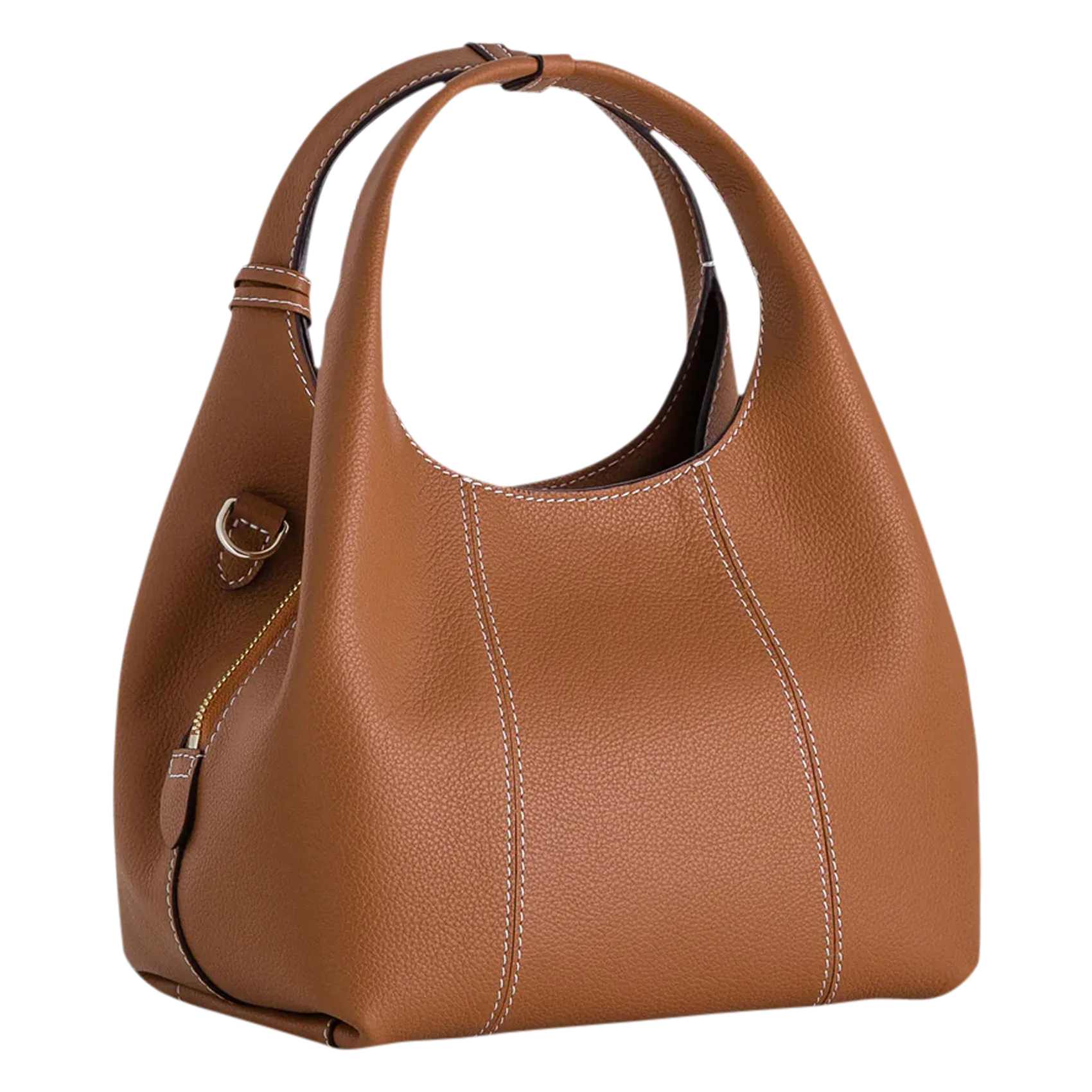  LE TANNEUR   JULIETTE - Borsa a tracolla in pelle martellata | Marrone