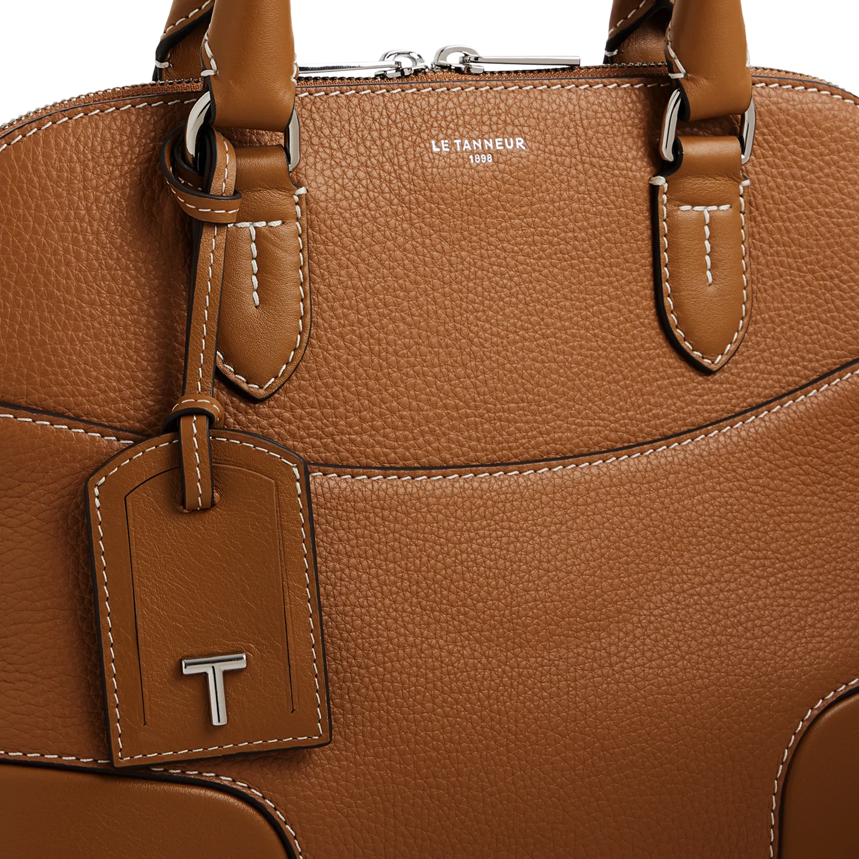  LE TANNEUR   ROMY - Borsa bugatti in pelle martellata | Marrone