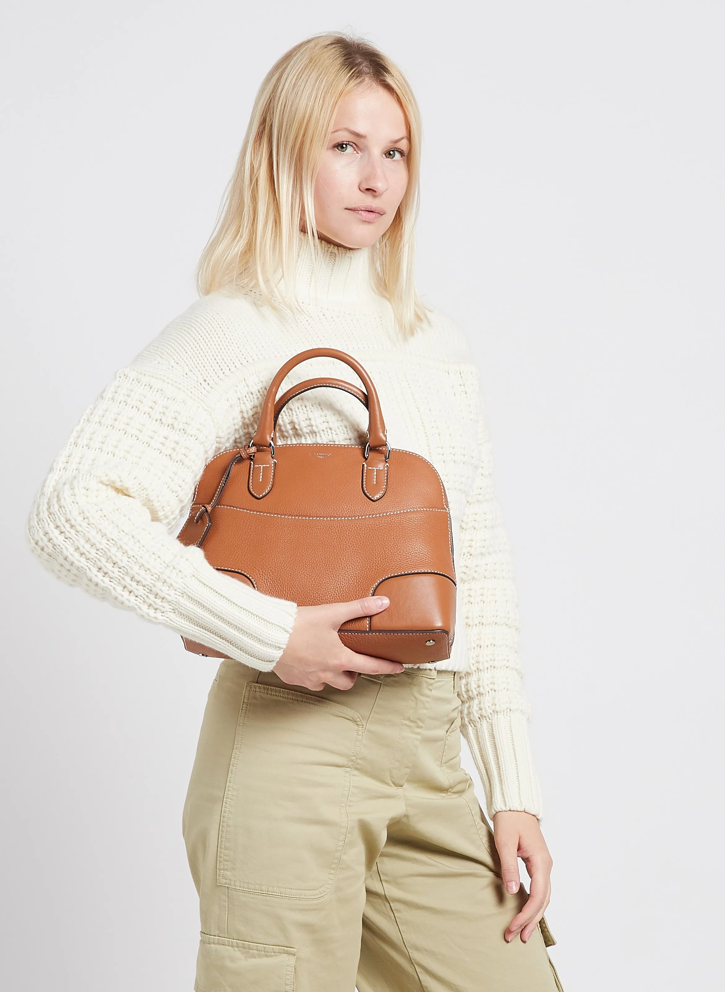  LE TANNEUR   ROMY - Borsa bugatti in pelle martellata | Marrone
