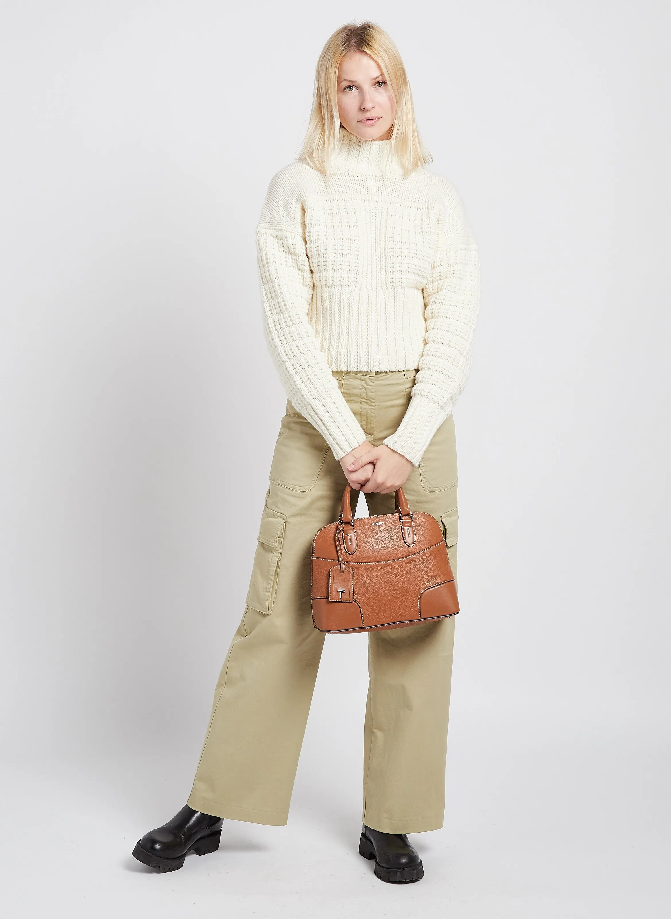  LE TANNEUR   ROMY - Borsa bugatti in pelle martellata | Marrone
