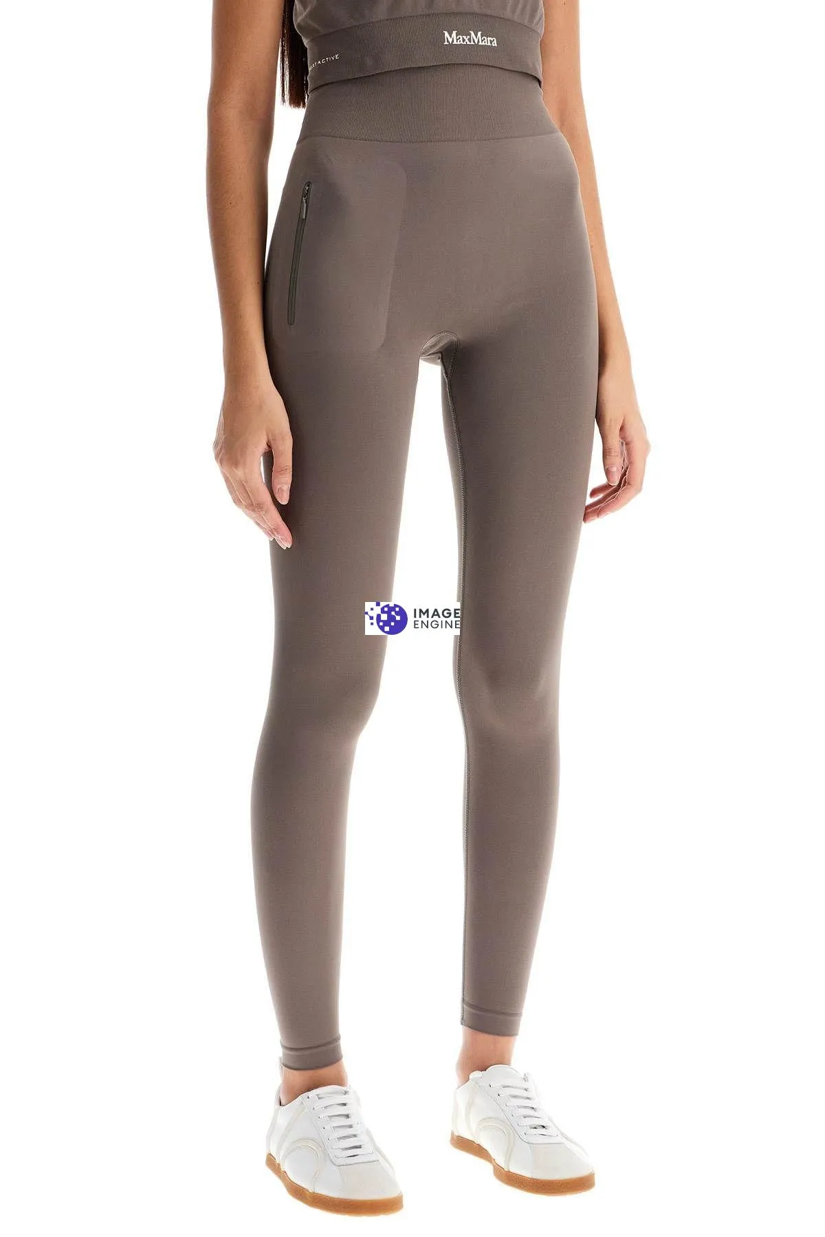 Leggings sportivi 'Fuoco' con stampa logo