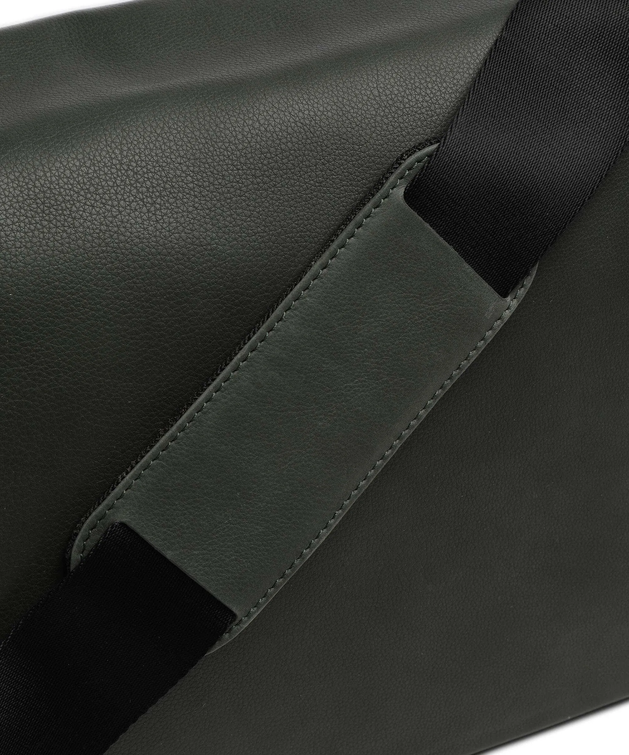  Leonhard Heyden Den Haag Borsa a spalla 13″ morbida pelle bovina verde-oliva  