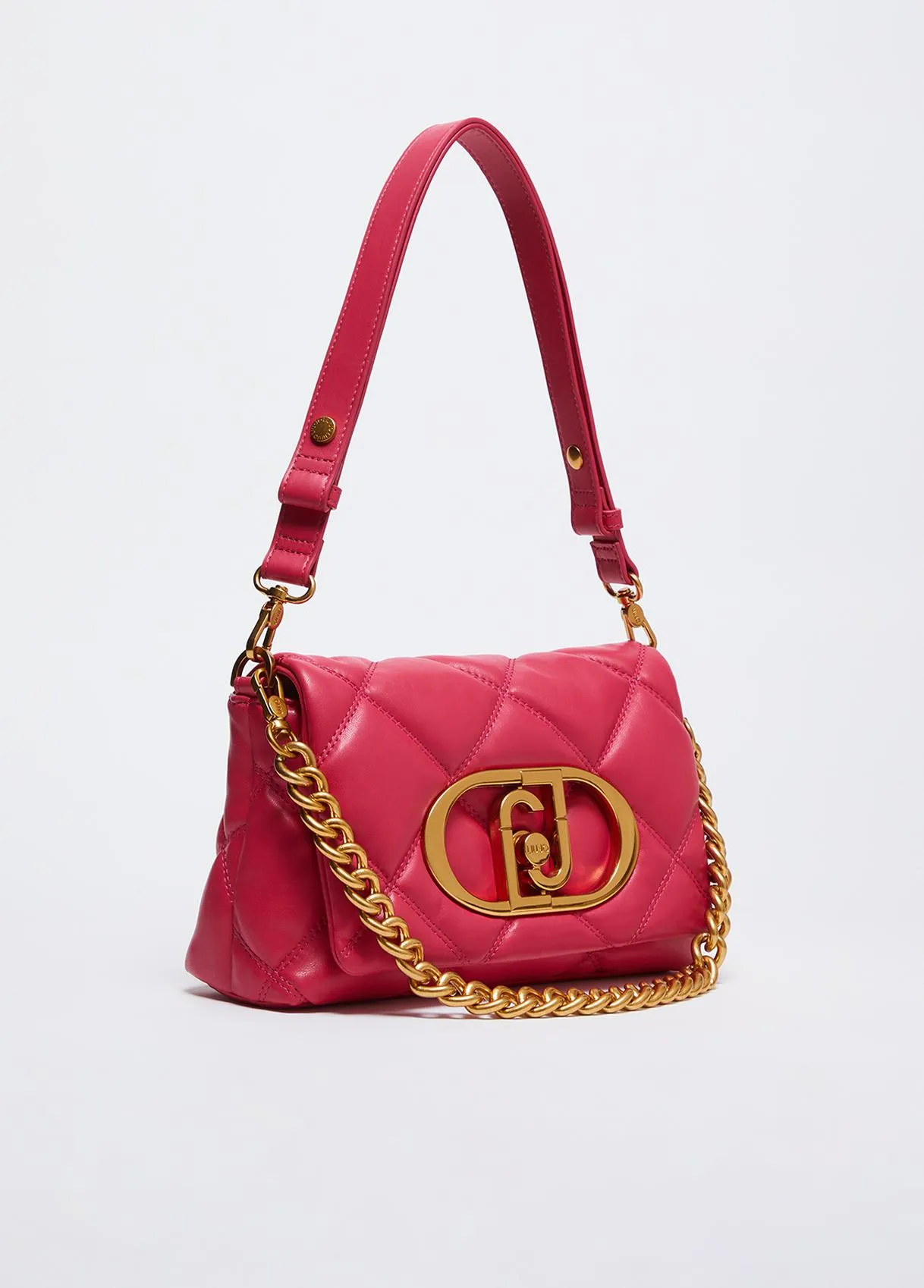 Liu Jo  ---------    ------------Liujo borsa tracolla lapuffy matelasse' rosa