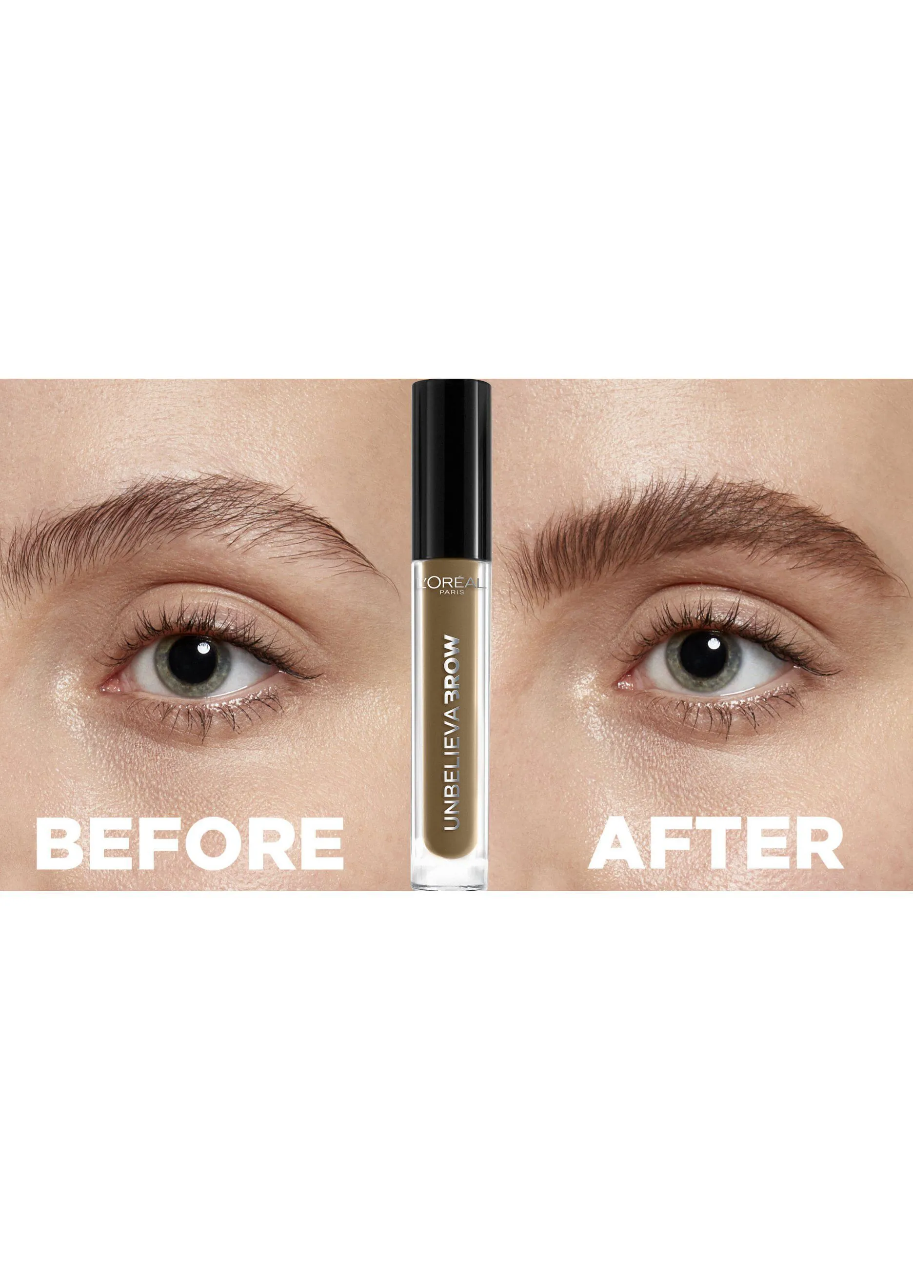 L'OREAL  L'Oréal Paris Unbelievabrow, Gel per Sopracciglia a Lunga Tenuta Waterproof, Colore: Warm Blonde (103), 3,4 ml.