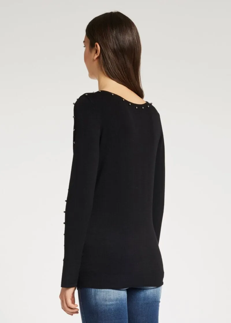 Maglia con borchie
