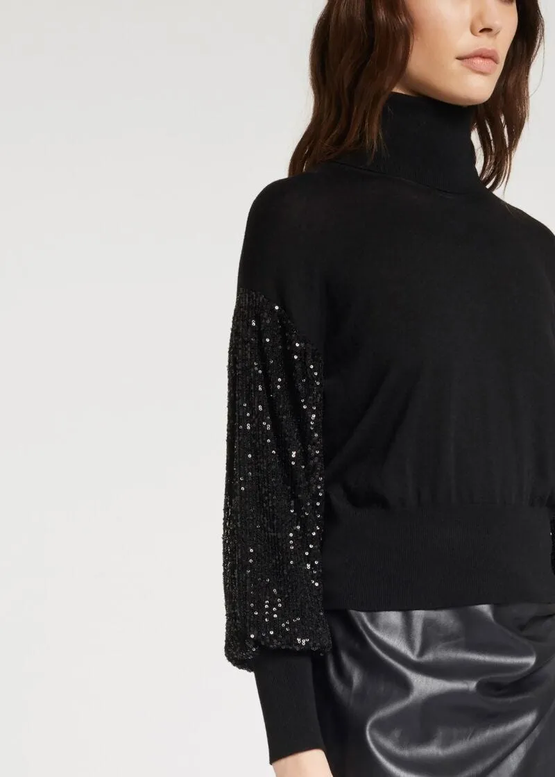 Maglia con paillette