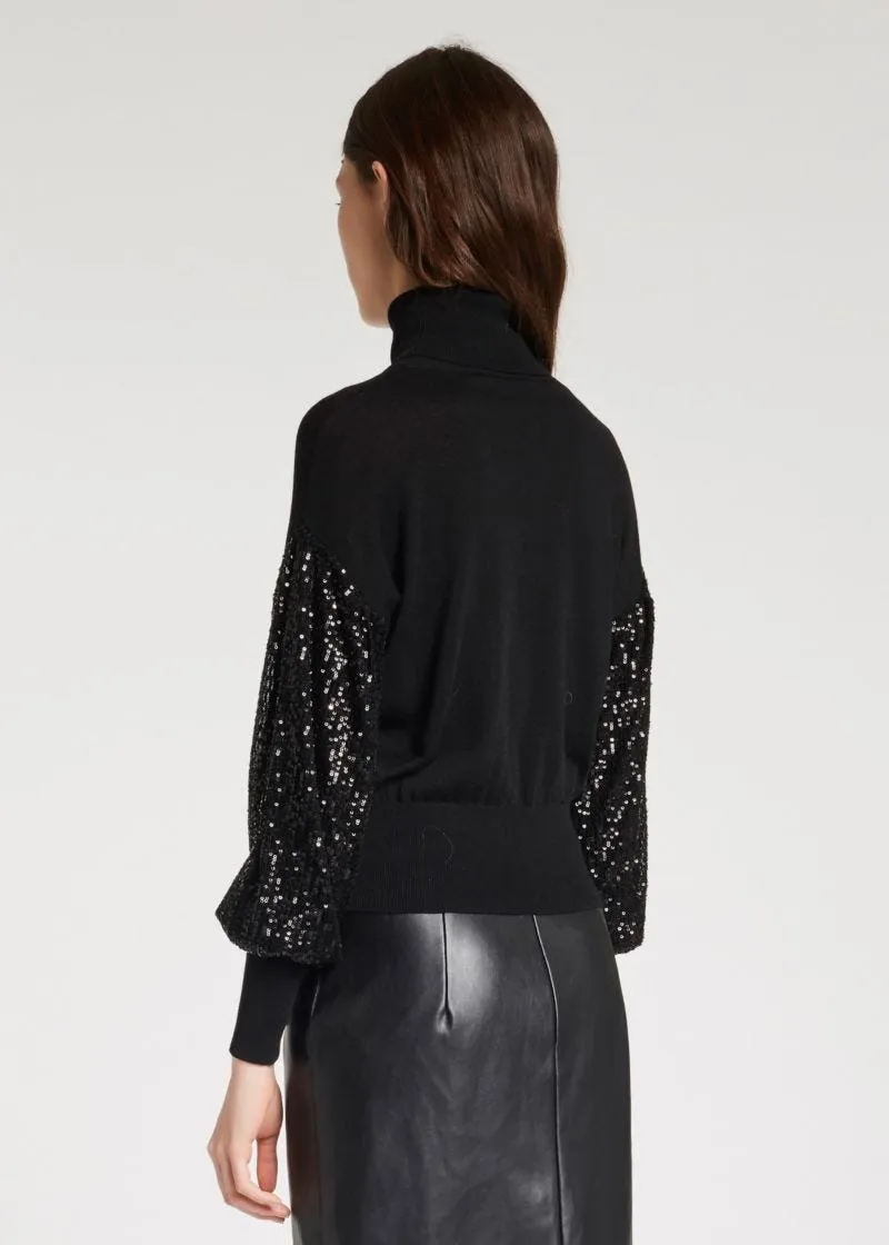 Maglia con paillette