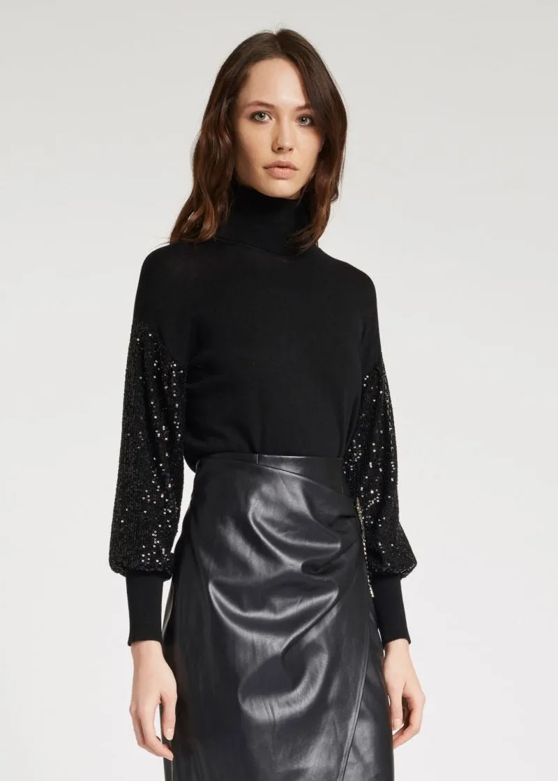 Maglia con paillette
