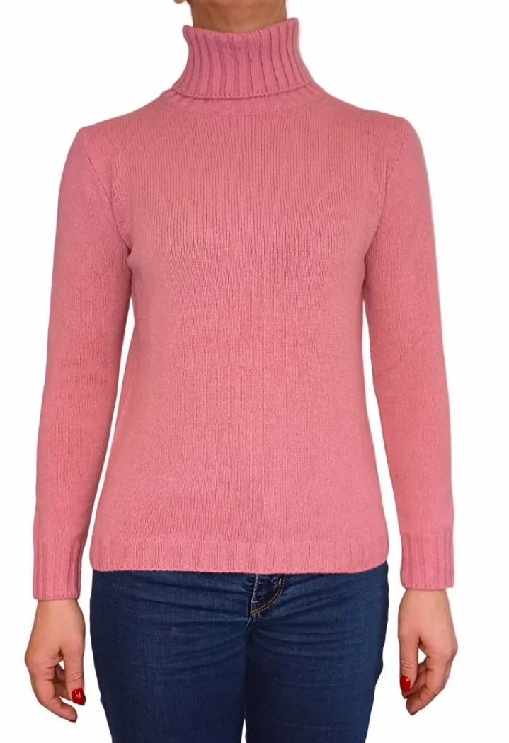Maglia Donna Collo Alto Cashmere Rigenerato