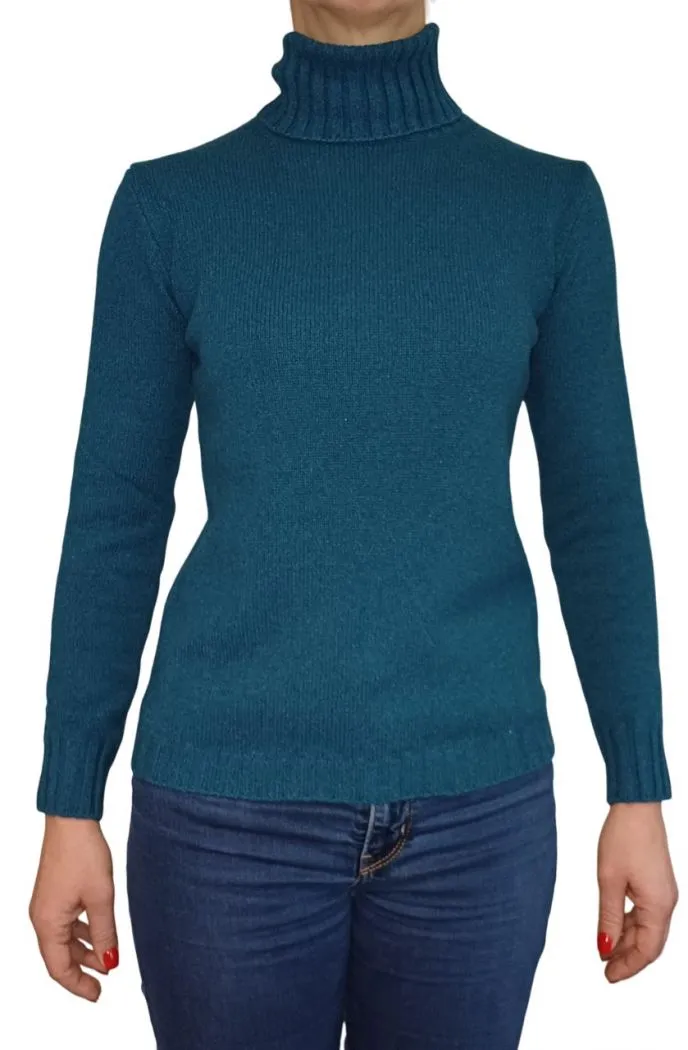 Maglia Donna Collo Alto Cashmere Rigenerato