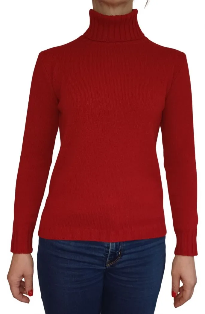 Maglia Donna Collo Alto Cashmere Rigenerato