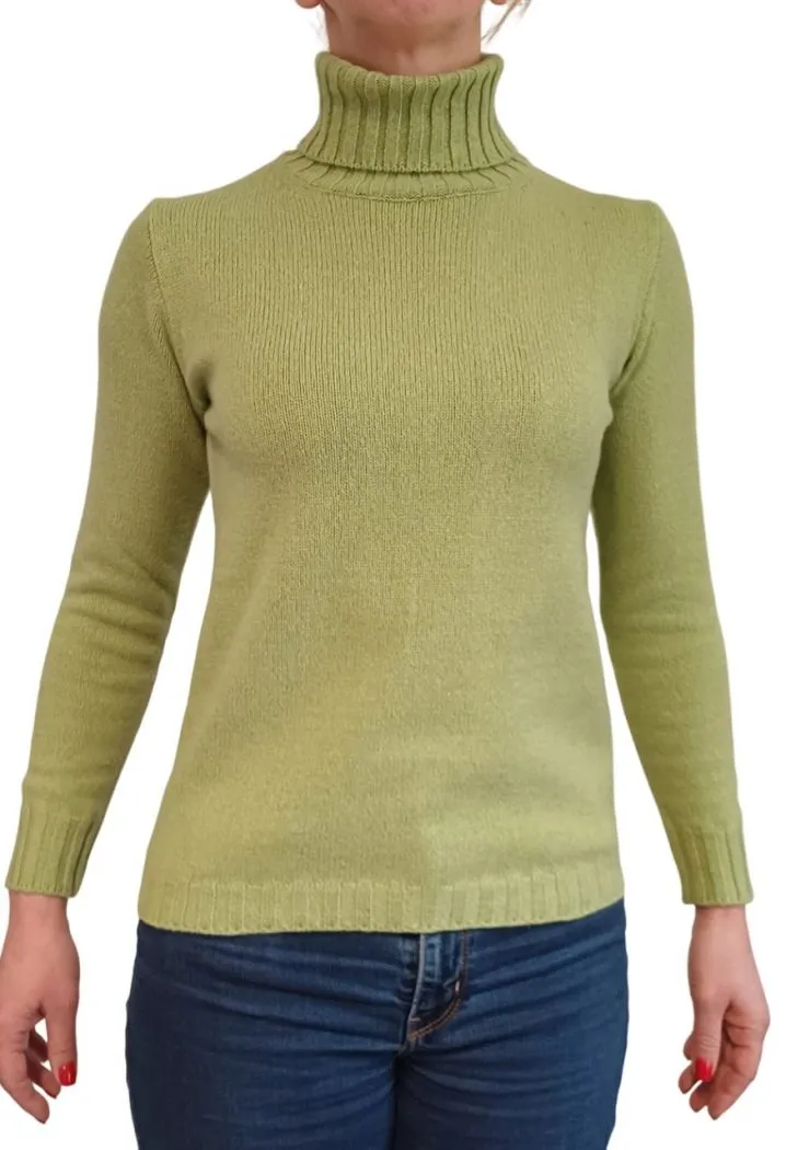 Maglia Donna Collo Alto Cashmere Rigenerato