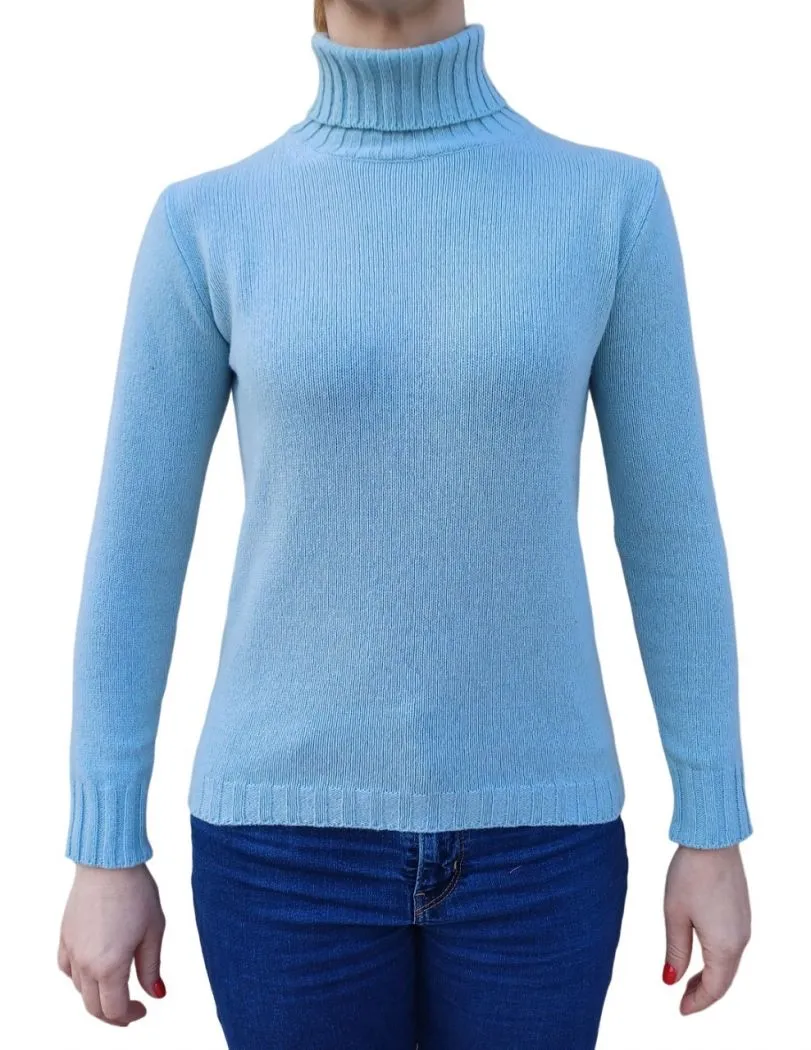 Maglia Donna Collo Alto Cashmere Rigenerato
