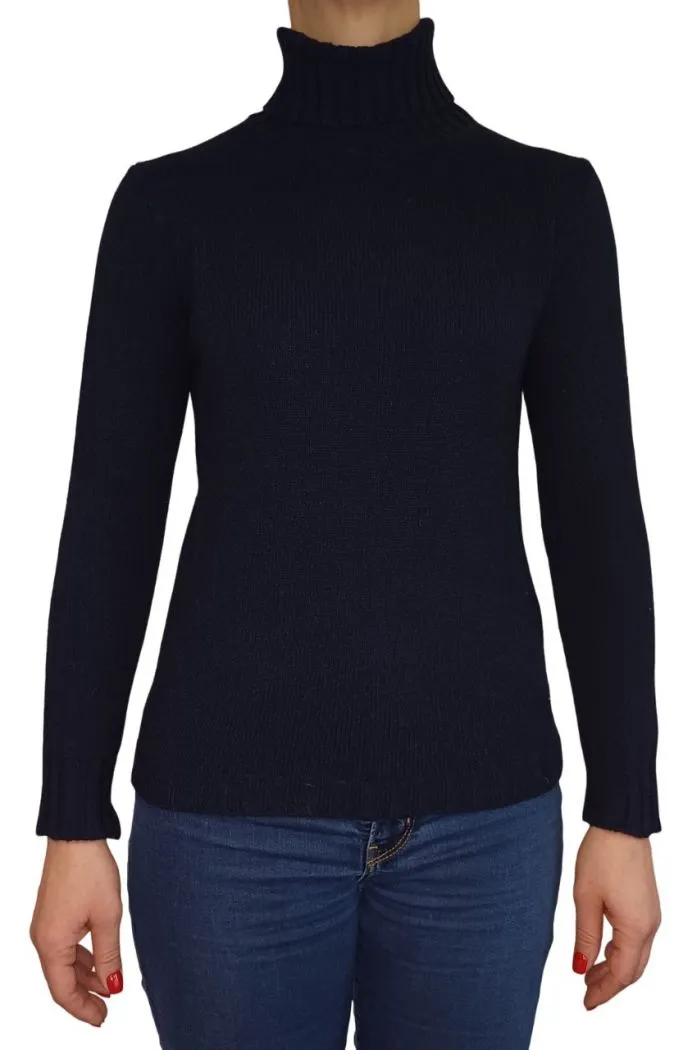 Maglia Donna Collo Alto Cashmere Rigenerato