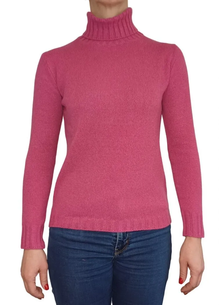 Maglia Donna Collo Alto Cashmere Rigenerato