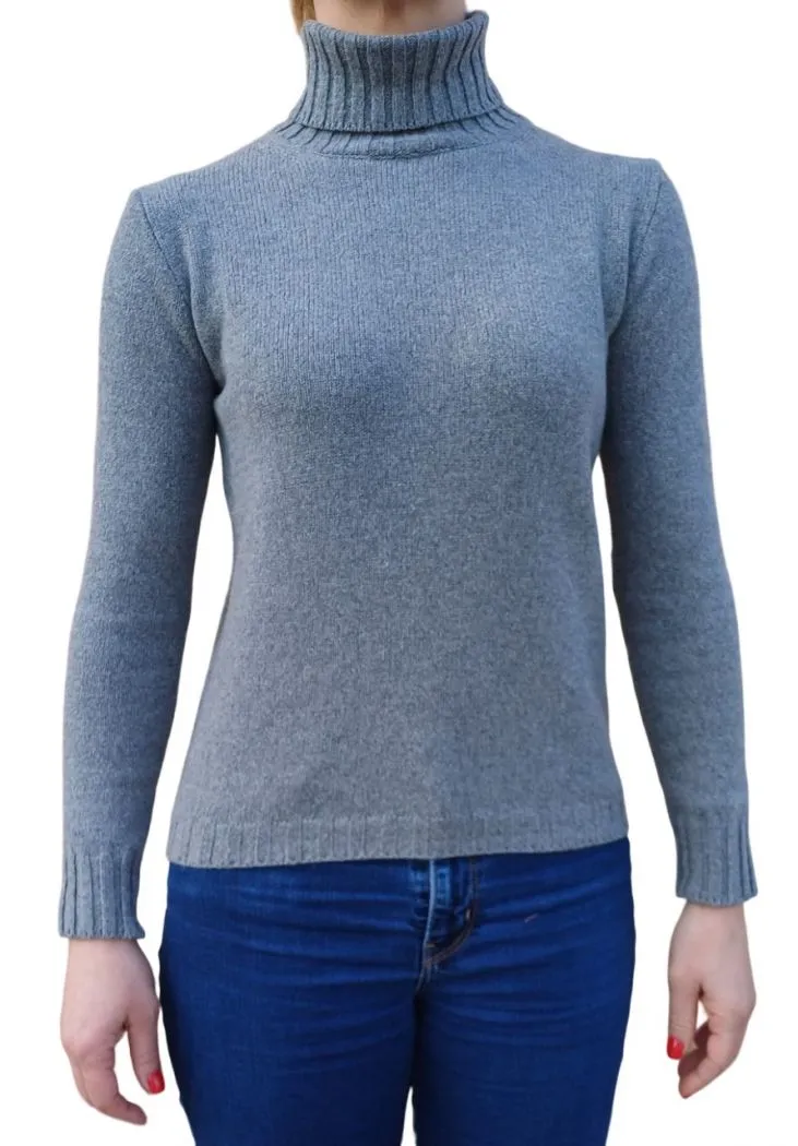 Maglia Donna Collo Alto Cashmere Rigenerato