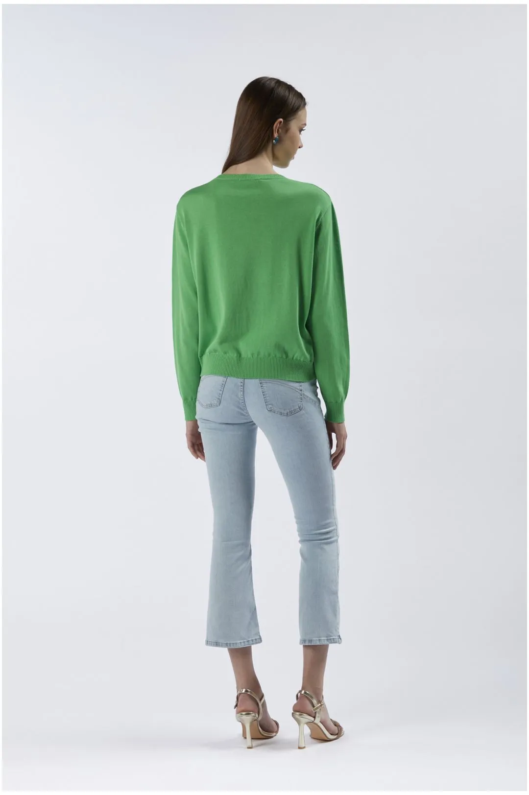 maglia girocollo con scritta 