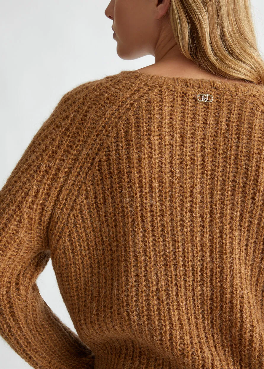 Maglia Misto Alpaca Nocciola Liu Jo