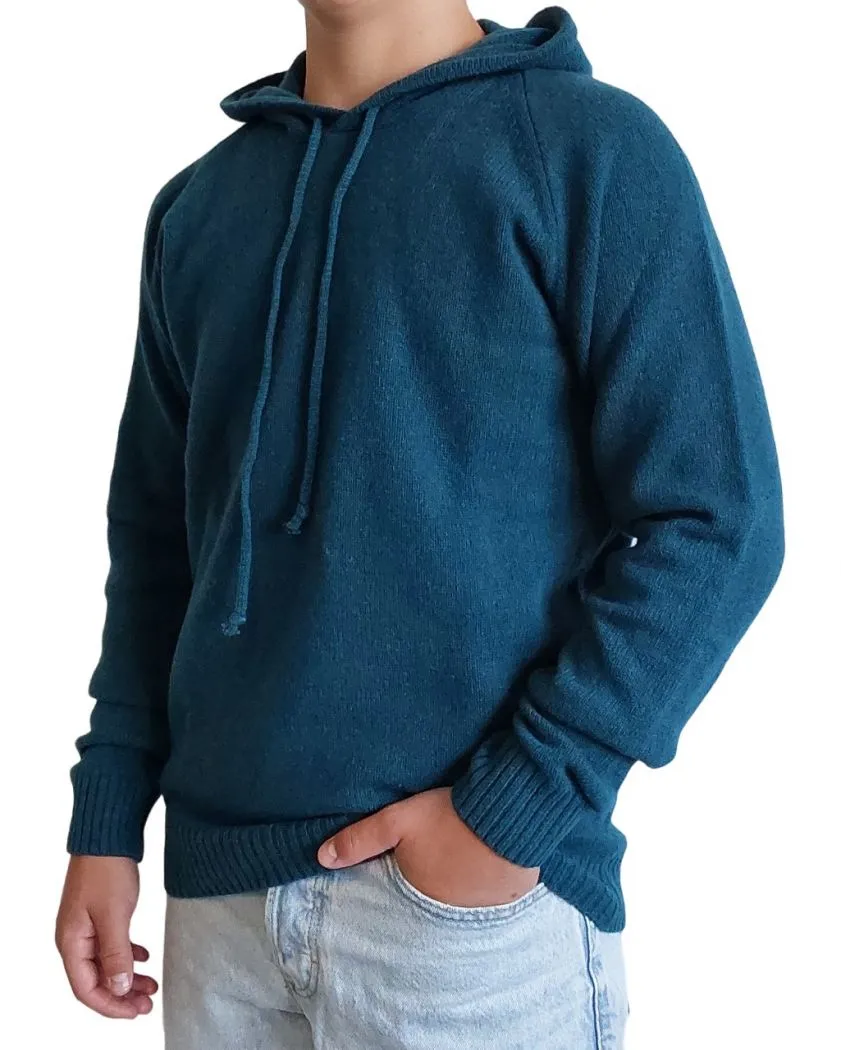 Maglia Uomo con Cappuccio Cashmere Rigenerato