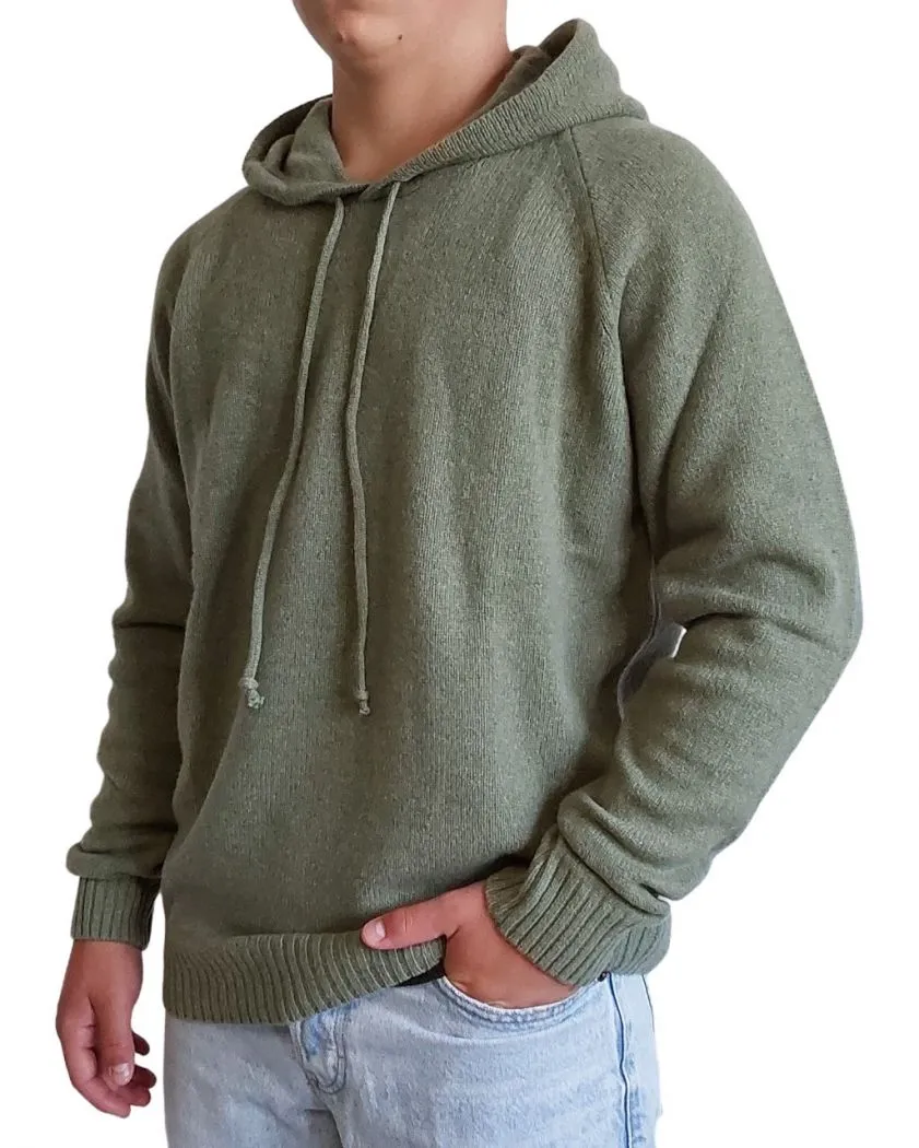 Maglia Uomo con Cappuccio Cashmere Rigenerato
