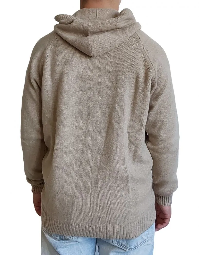 Maglia Uomo con Cappuccio Cashmere Rigenerato