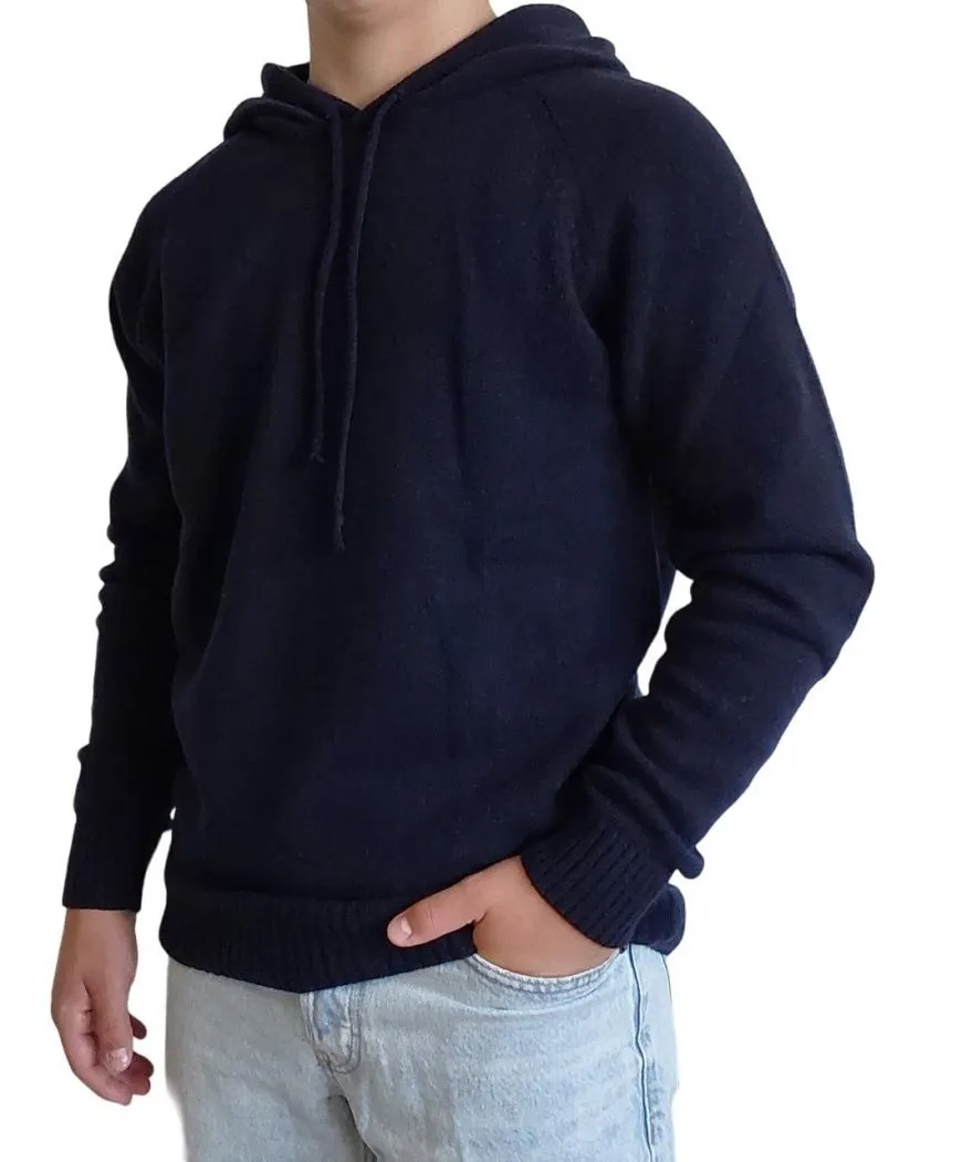 Maglia Uomo con Cappuccio Cashmere Rigenerato