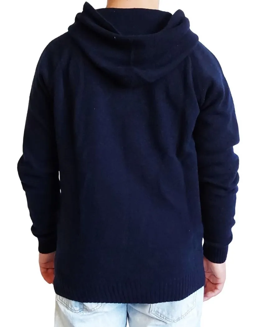 Maglia Uomo con Cappuccio Cashmere Rigenerato