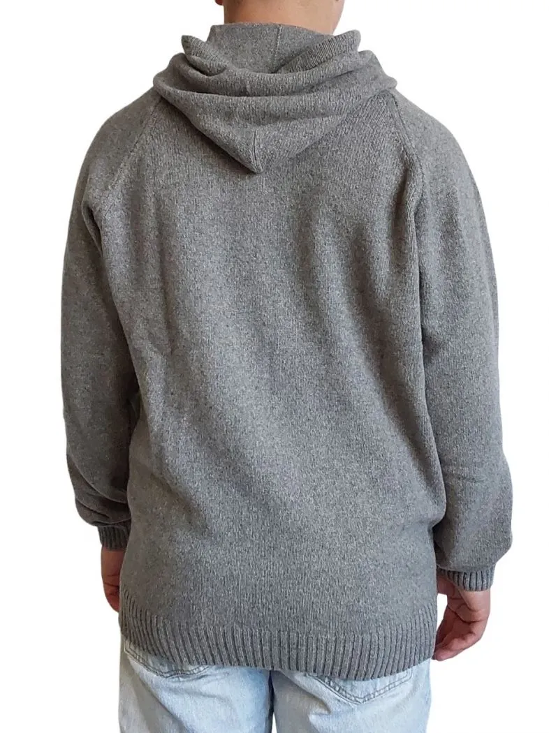 Maglia Uomo con Cappuccio Cashmere Rigenerato
