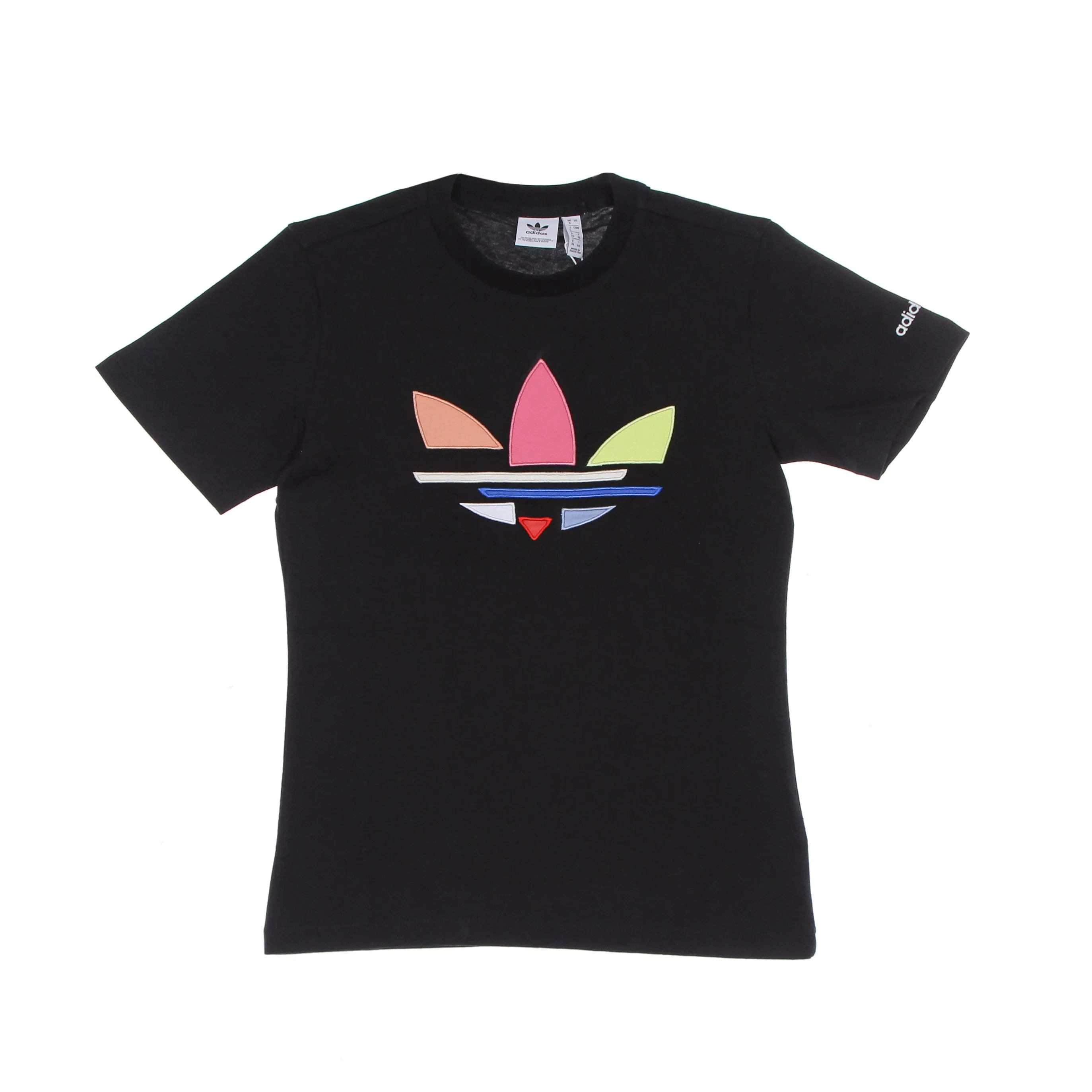 Maglietta Donna Shattered Adicolor Trefoil Tee Black