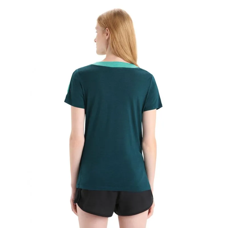 Maglietta Icebreaker Zoneknit (Fresh Heather/Green Glory) Donna