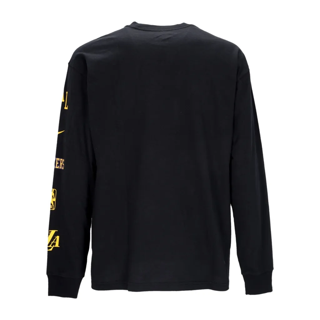 maglietta manica lunga uomo nba city edition m90 l/s tee loslak BLACK