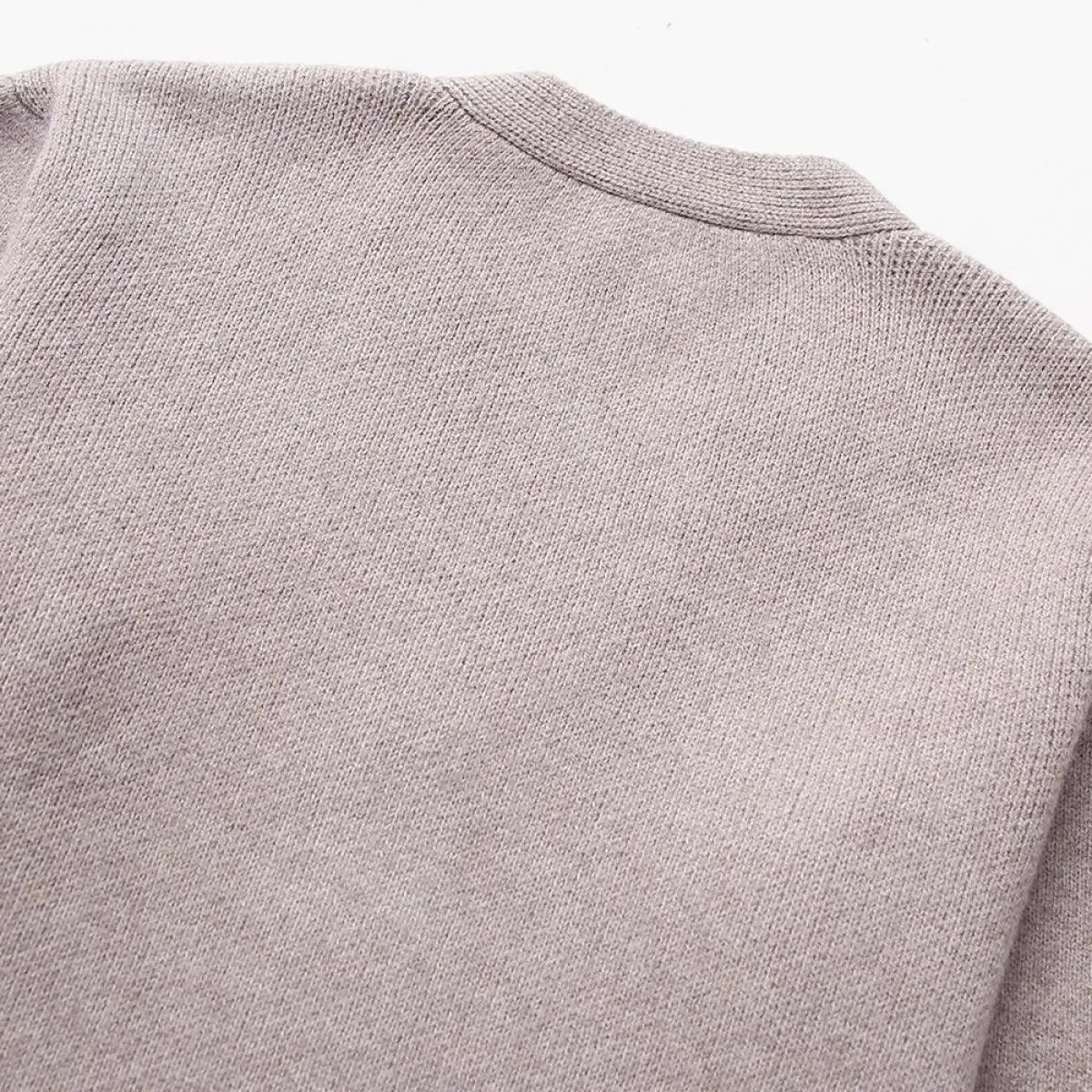 Maglione da donna in tinta unita con scollo a V, tasca monopetto, cardigan a maniche lunghe, trapuntato, trapuntato, lavorato a