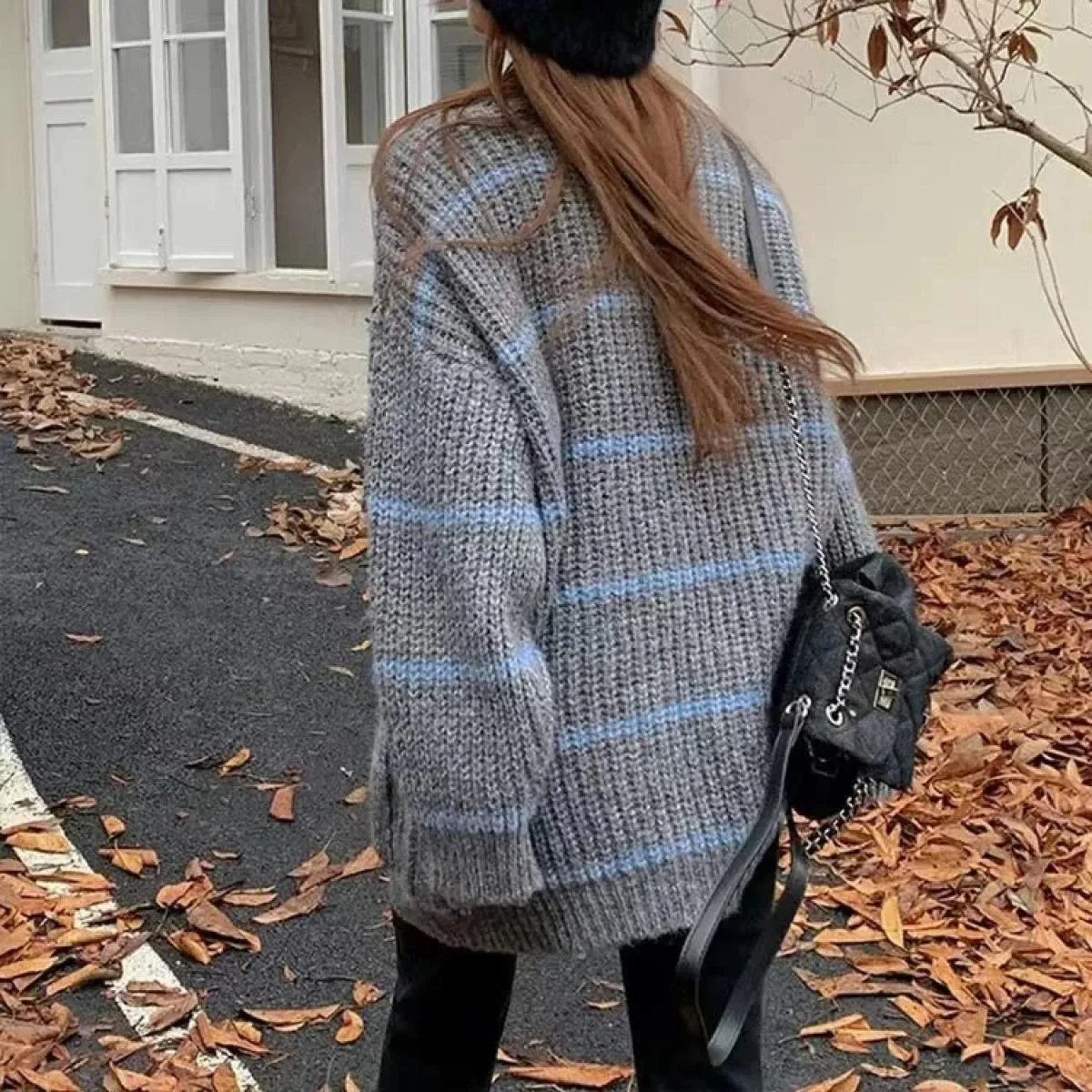 Maglioni per donna maglione a maniche lunghe donna autunno inverno 2023 nuovo cappotto cardigan lavorato a maglia sciolto con sc