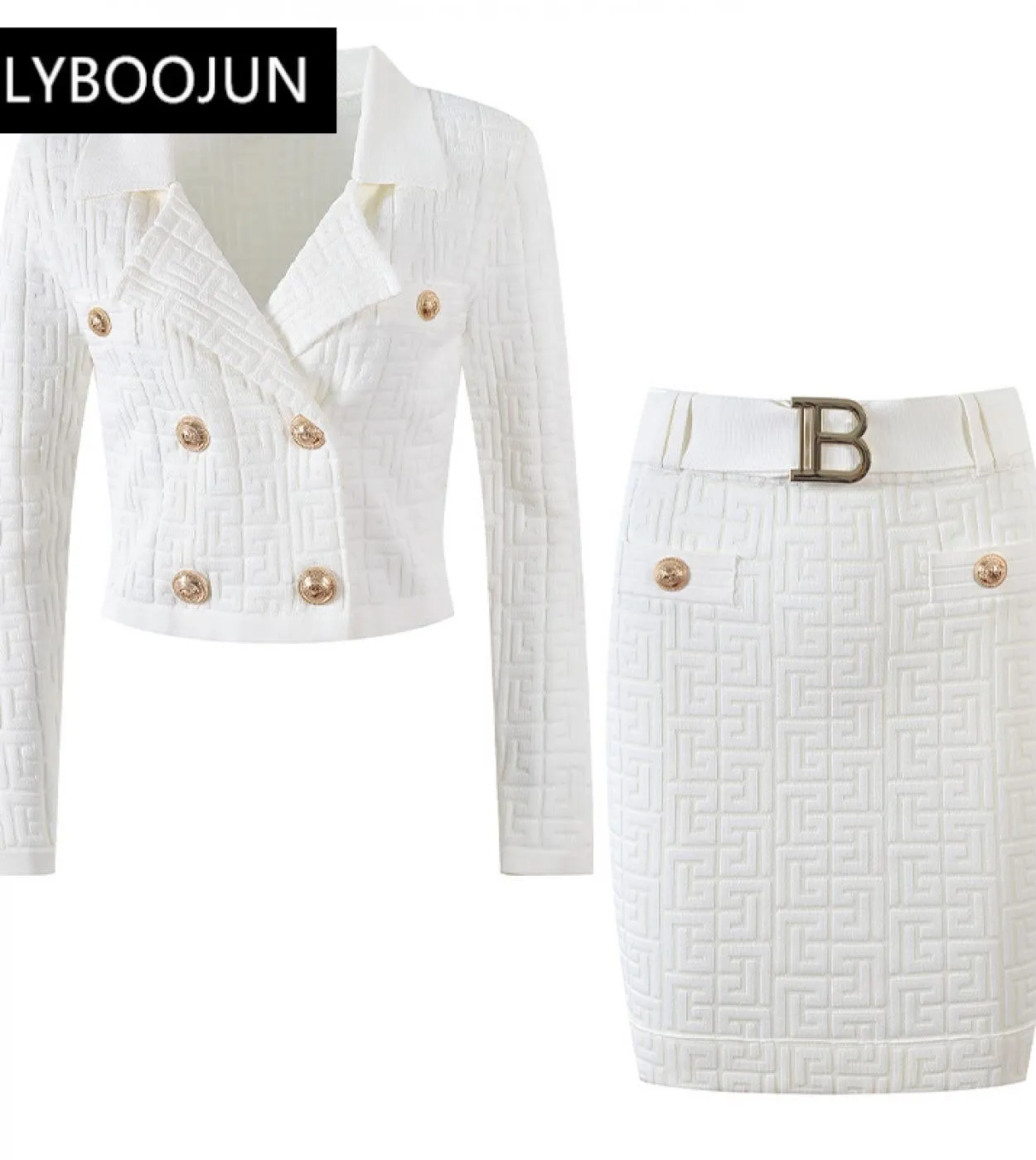 Marca Autunno Donna Stretch Knit 2 Pezzi Set Texture Pattern Cardigan a maniche lunghe Maglione Top Gonna sottile Ol 2022 Lusso