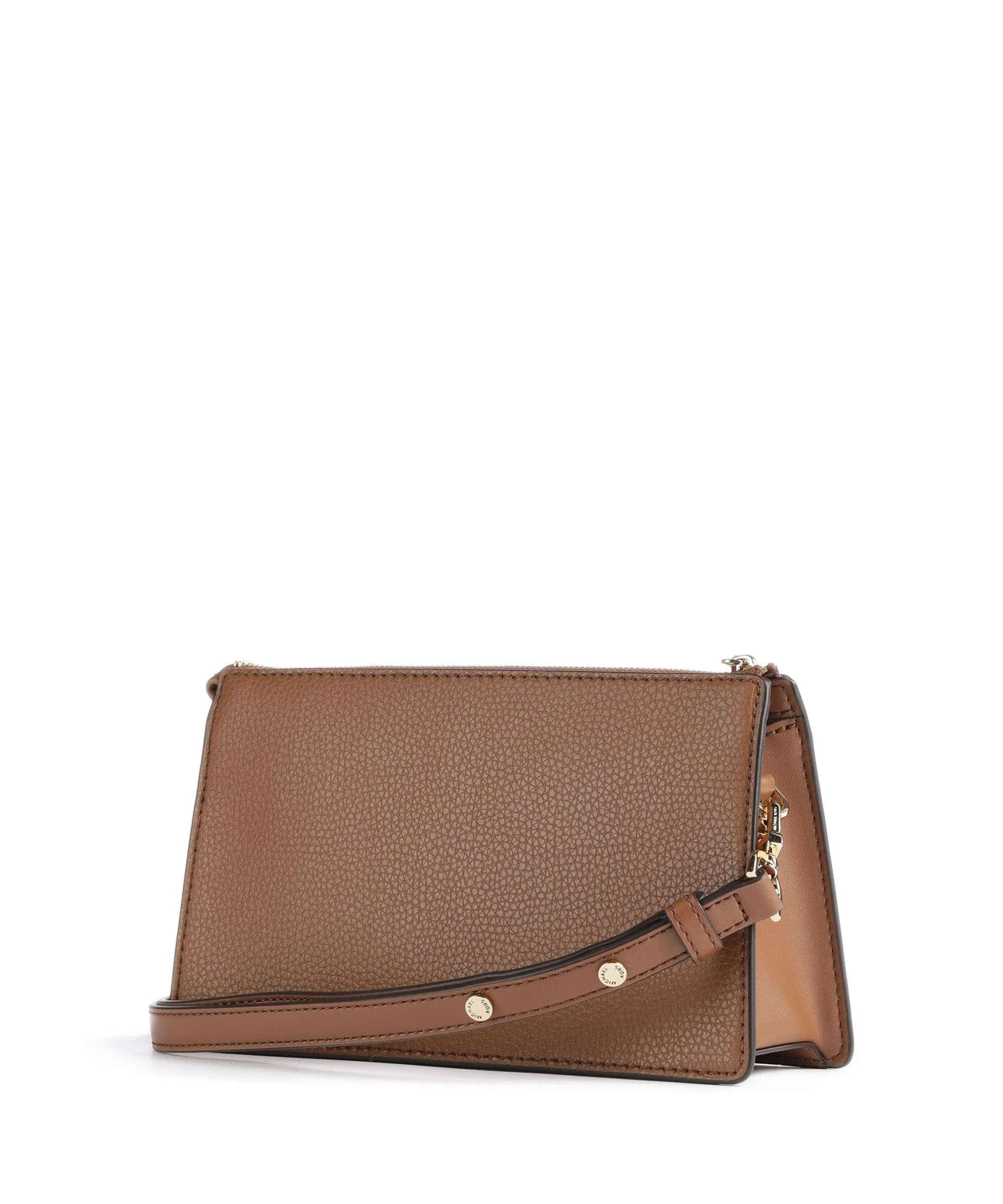  Michael Kors Empire Borsa a spalla pelle granulata marrone  