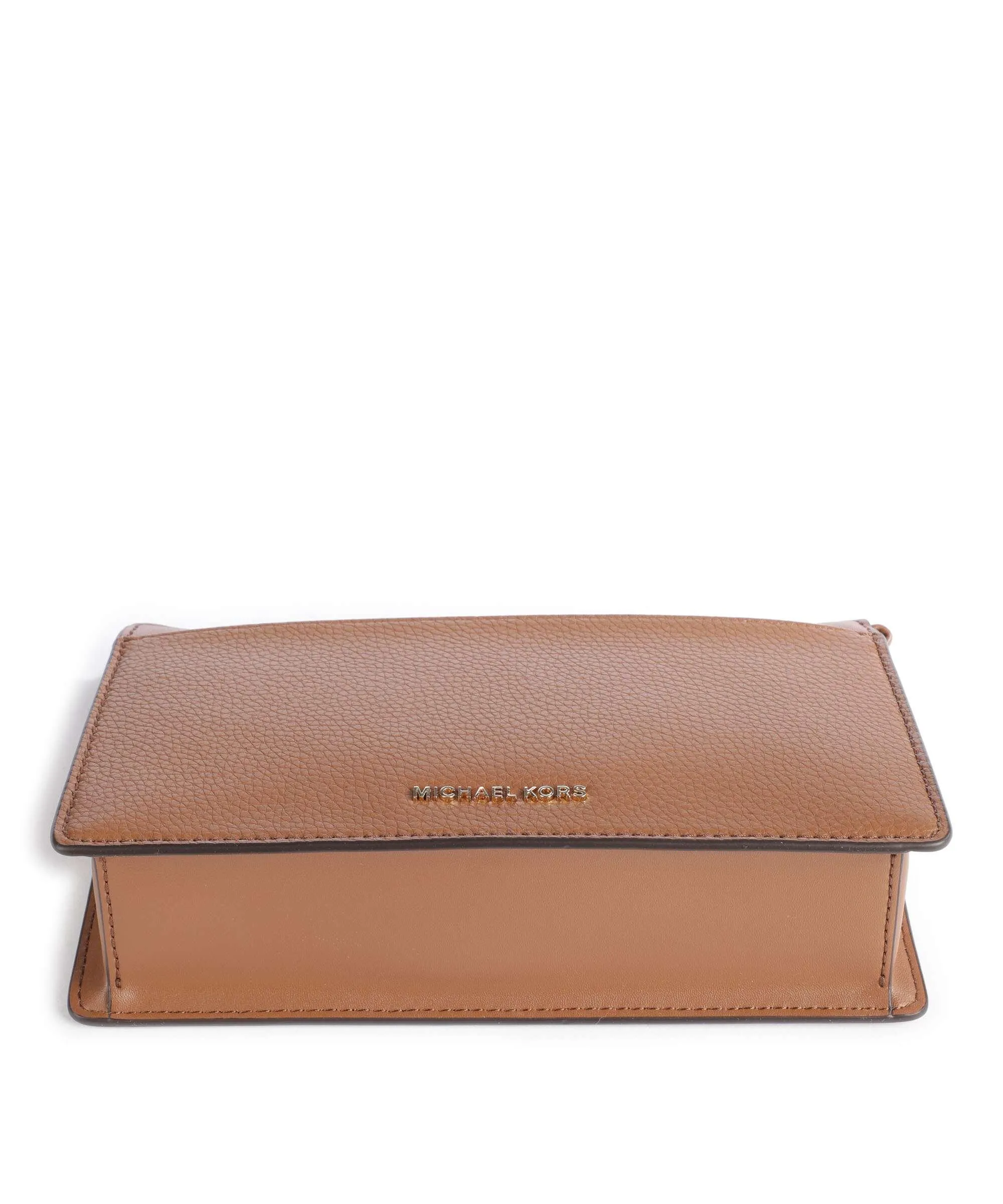  Michael Kors Empire Borsa a spalla pelle granulata marrone  