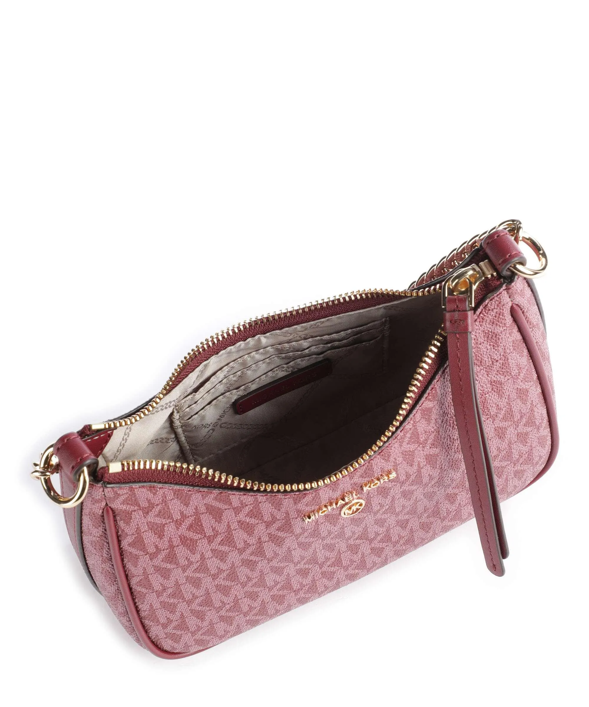  Michael Kors Jet Set Charm Borsa a spalla pelle granulata pink  