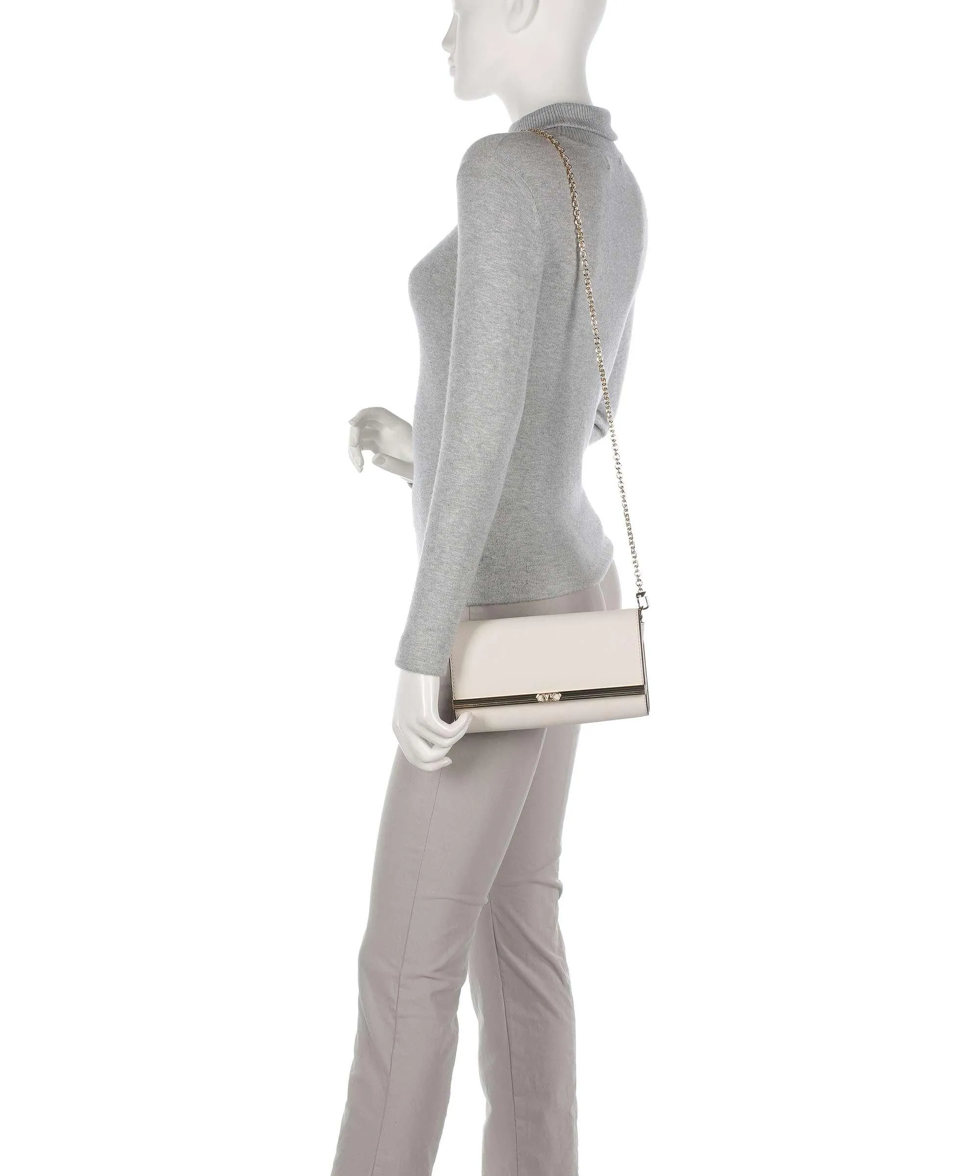  Michael Kors Mona Borsa a tracolla saffiano leather beige  