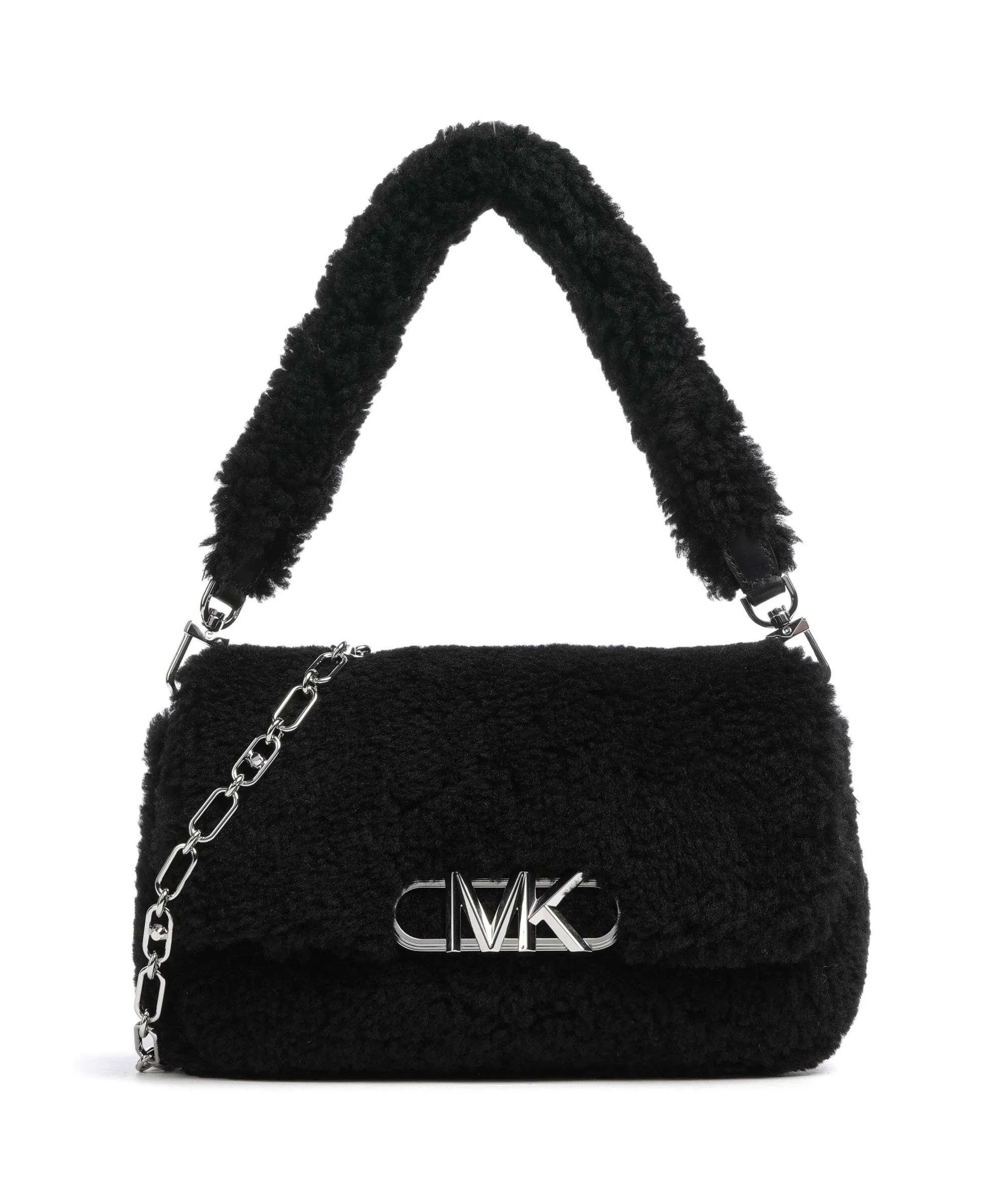  Michael Kors Parker Borsa a spalla eco-pelliccia nero  