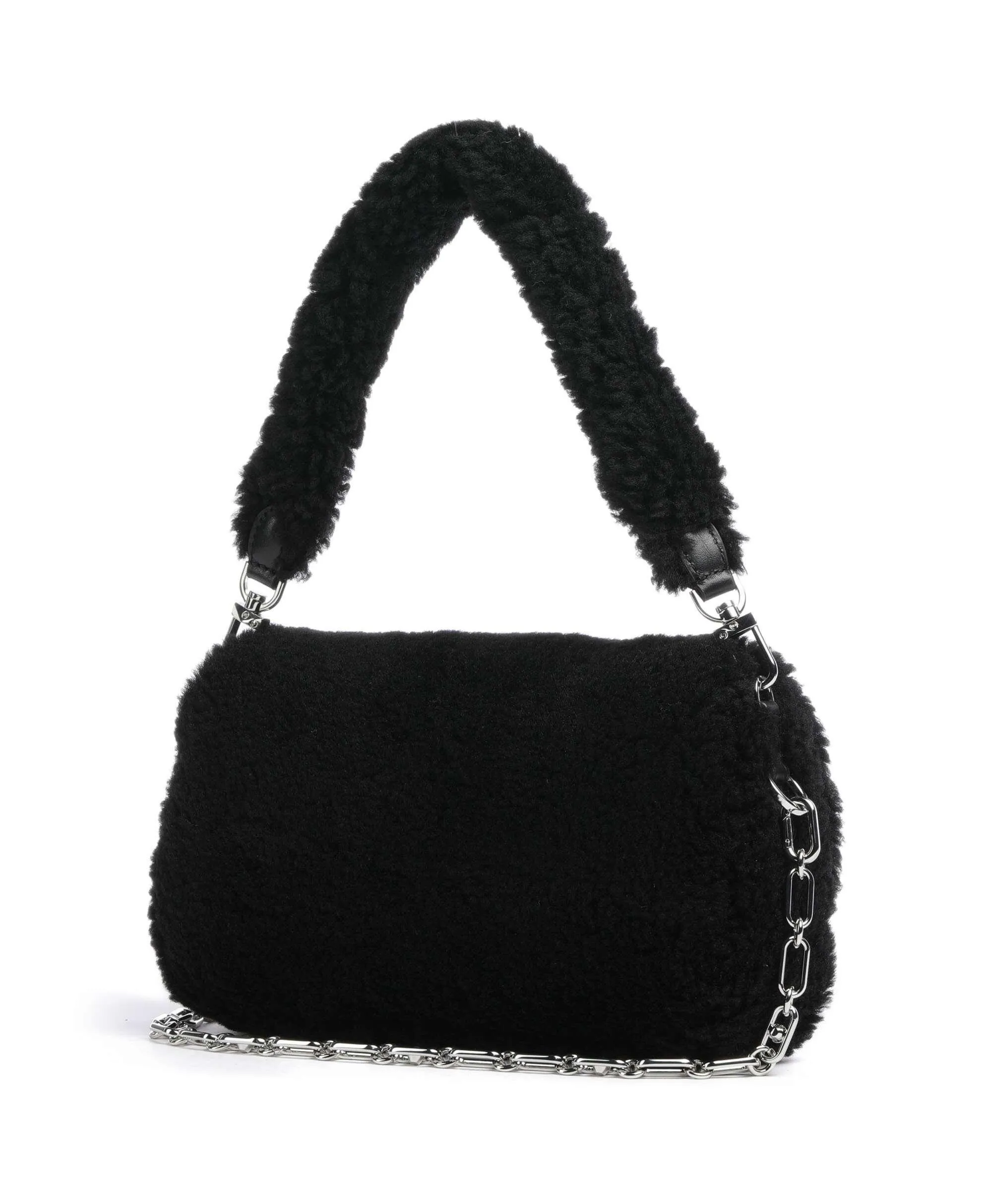  Michael Kors Parker Borsa a spalla eco-pelliccia nero  