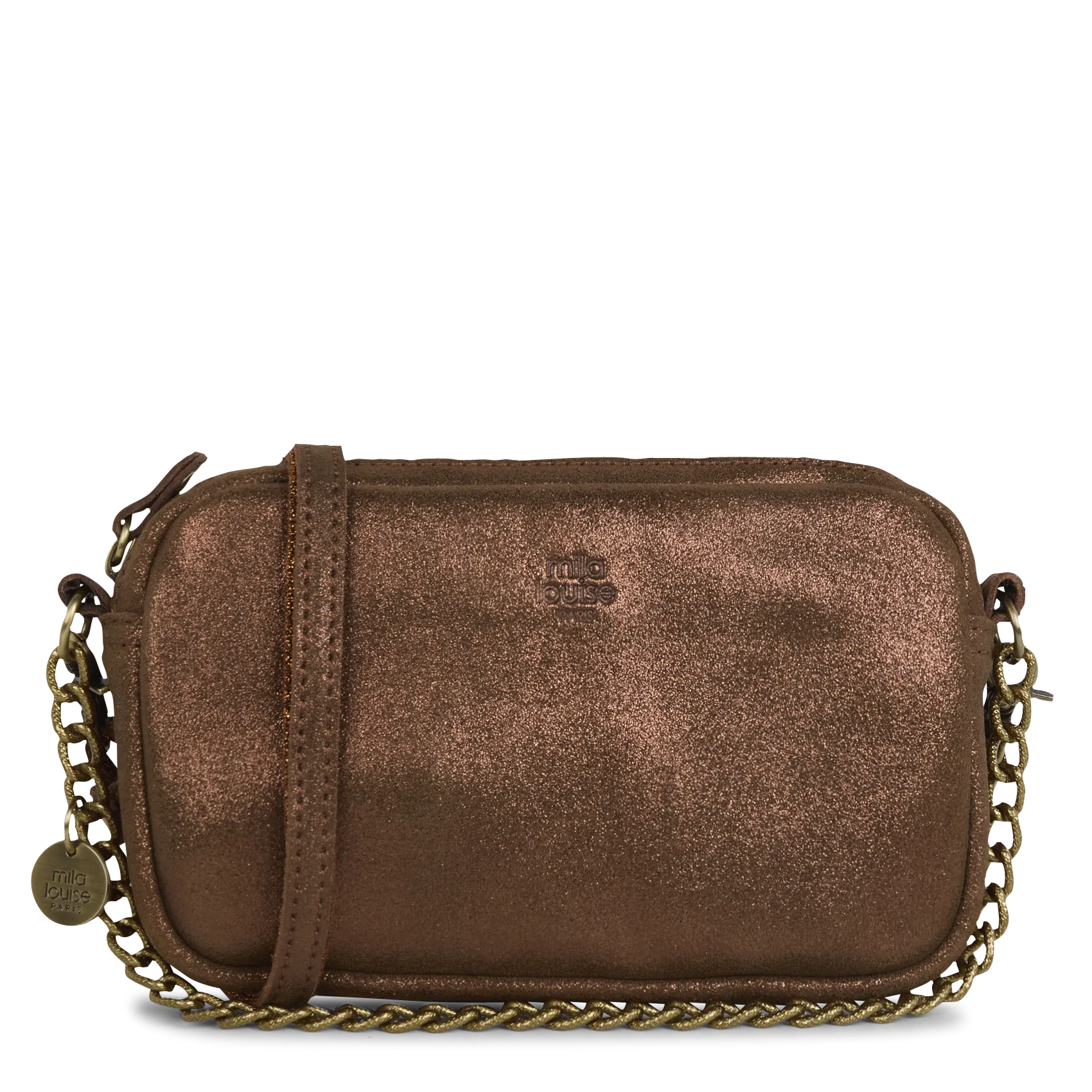  MILA LOUISE   TROTTY - Borsa a bandoliera in pelle | Marrone