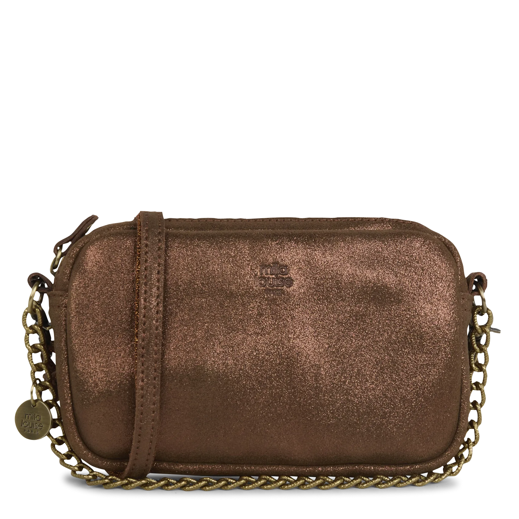  MILA LOUISE   TROTTY - Borsa a bandoliera in pelle | Marrone