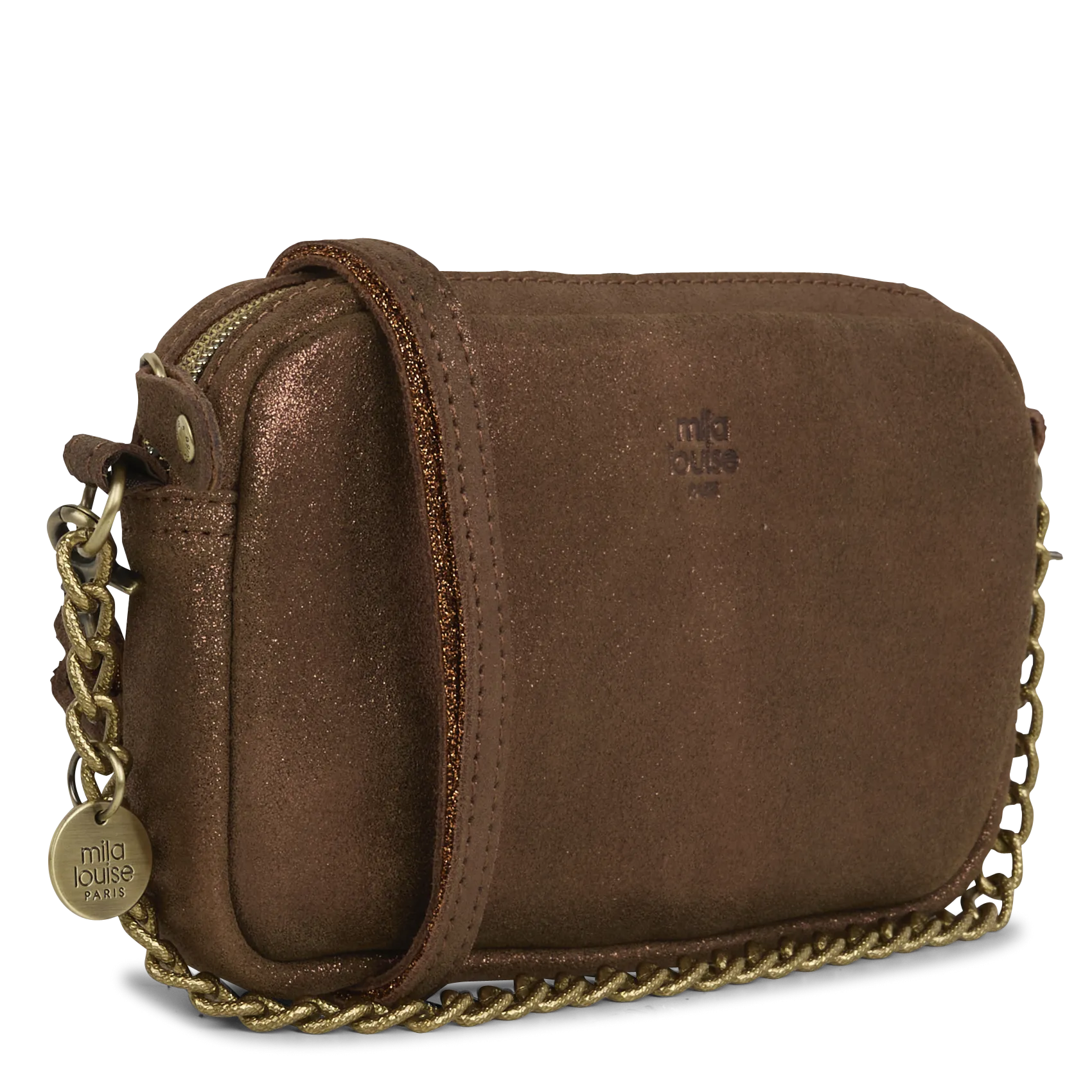  MILA LOUISE   TROTTY - Borsa a bandoliera in pelle | Marrone