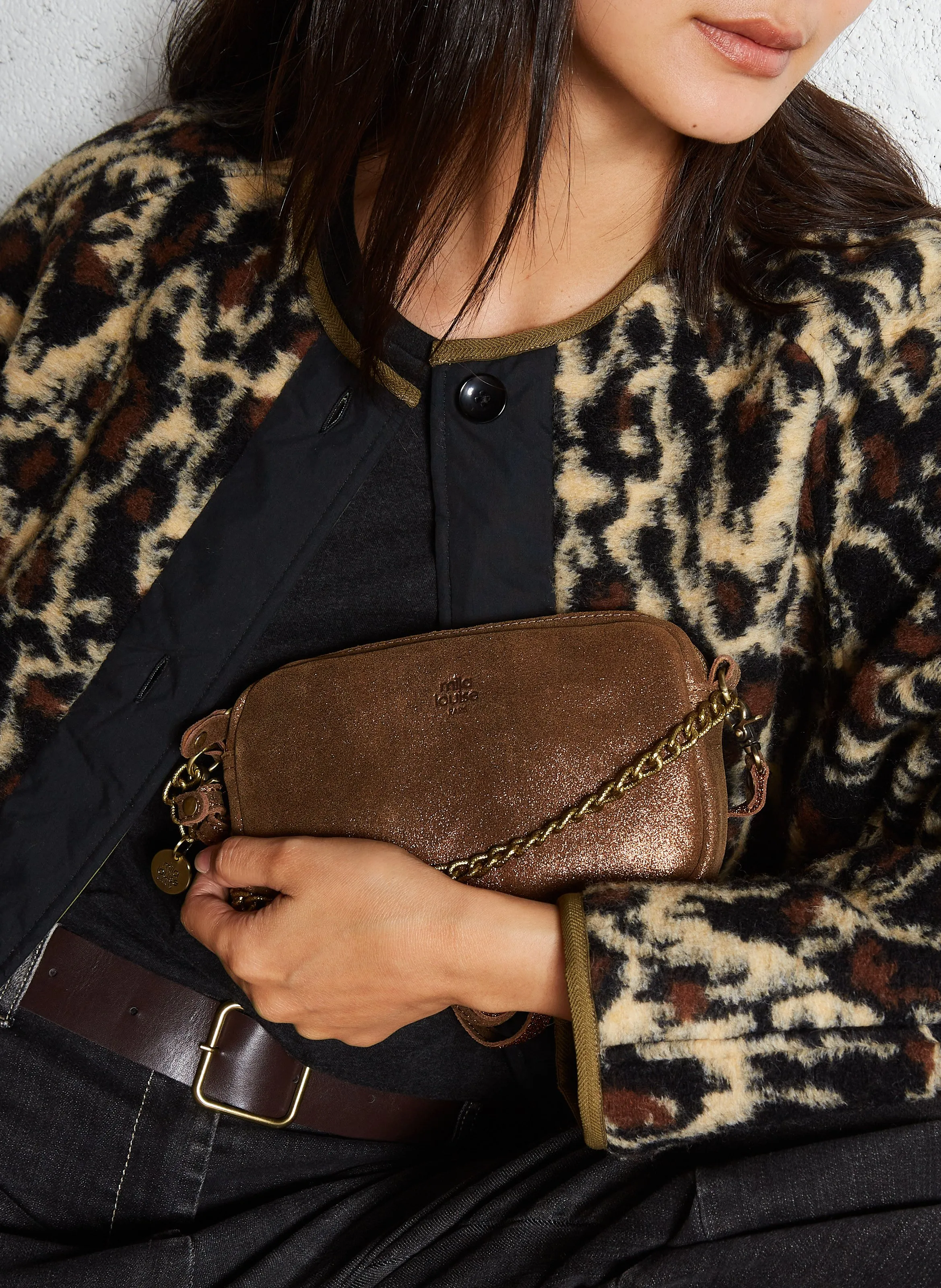  MILA LOUISE   TROTTY - Borsa a bandoliera in pelle | Marrone